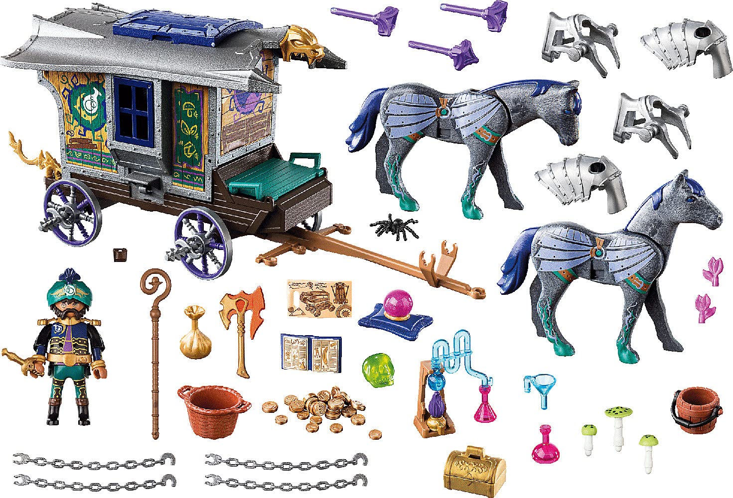 Foto 4 pulgar | Carruaje Mercante Playmobil Violet Vale- Venta Internacional