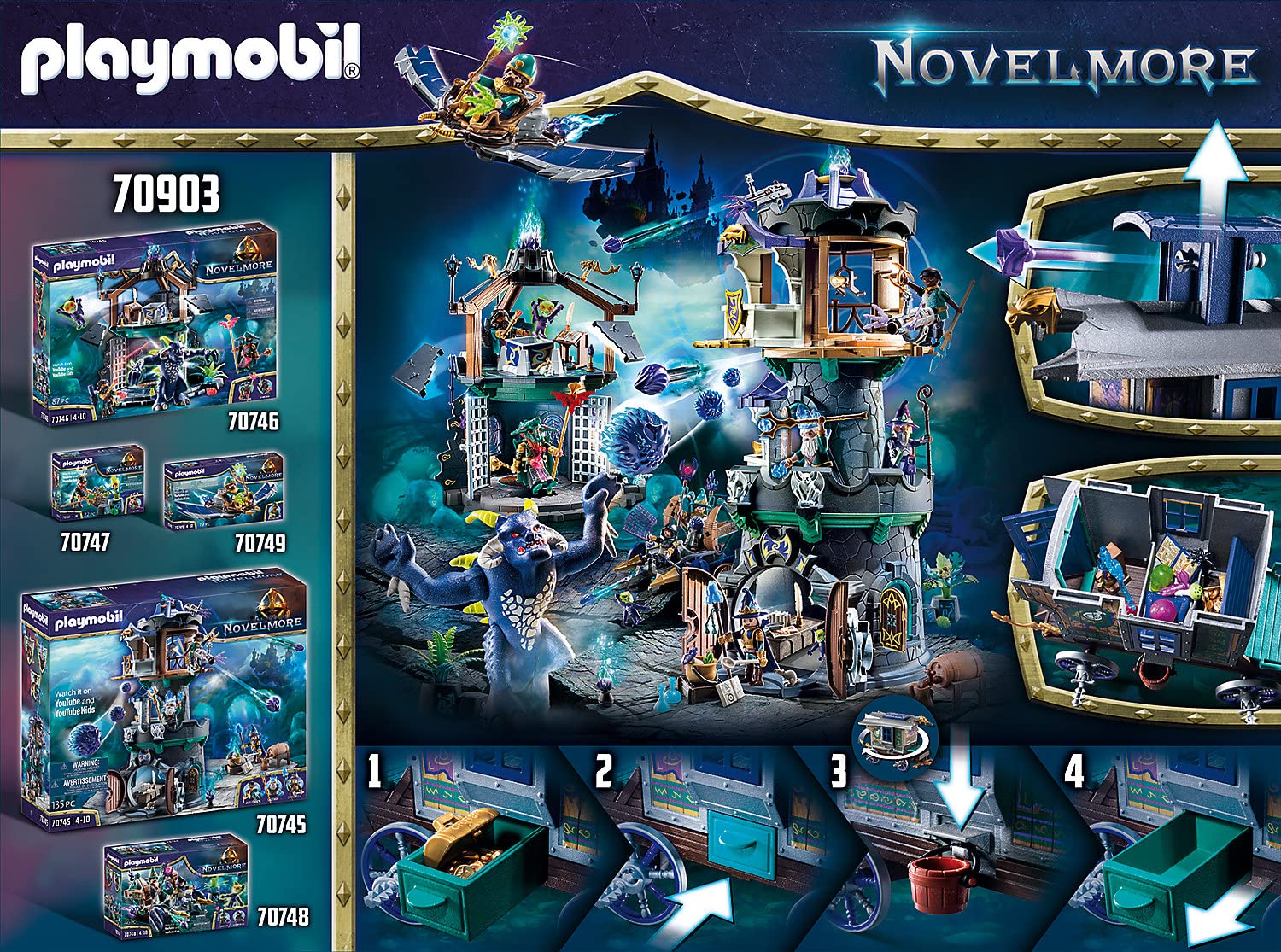 Foto 4 | Carruaje Mercante Playmobil Violet Vale- Venta Internacional