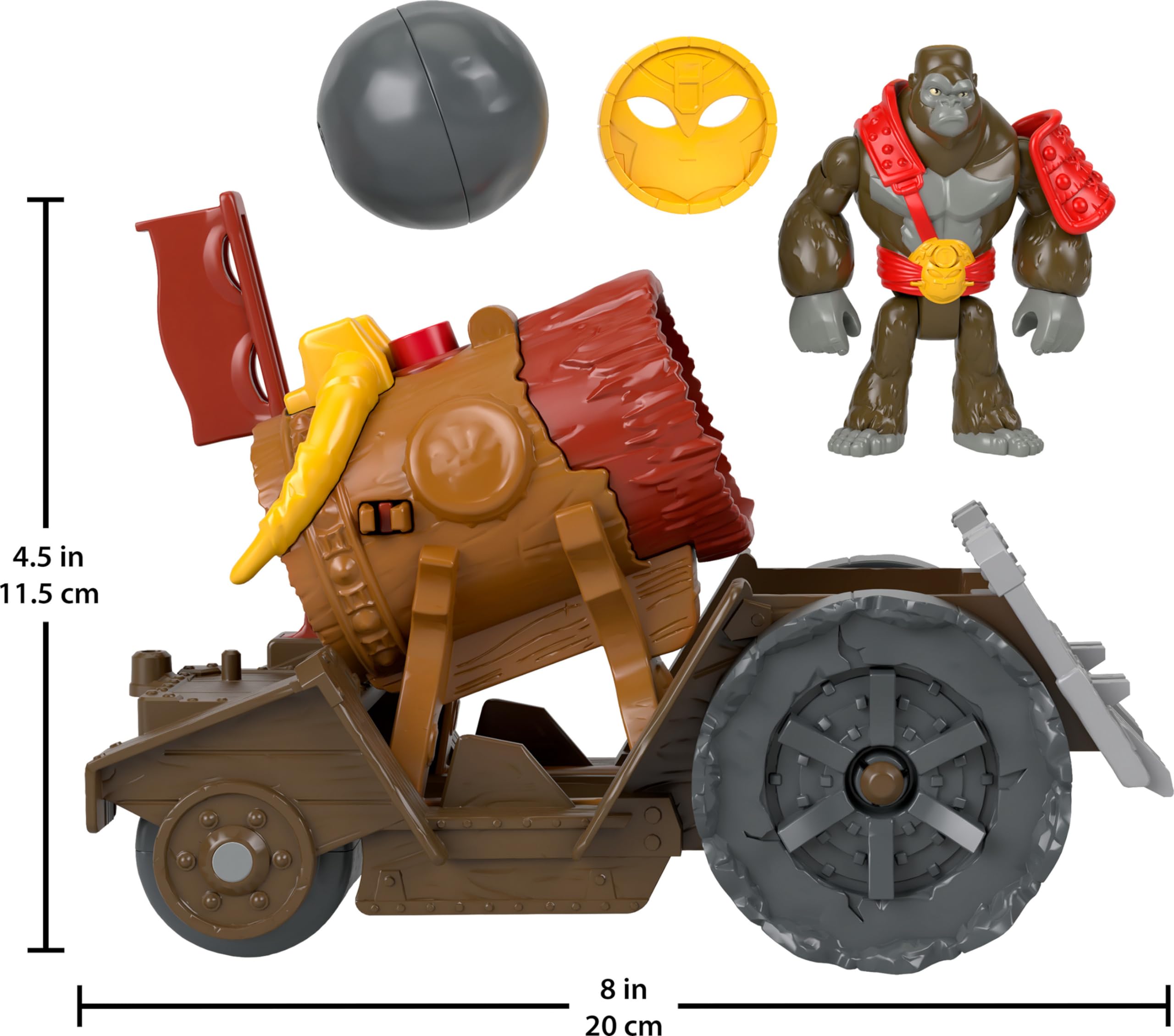 Foto 5 | Juego De Lanzador De Cañones Imaginext Gorilla De Toy Fisher-price, 4 Piezas - Venta Internacional.