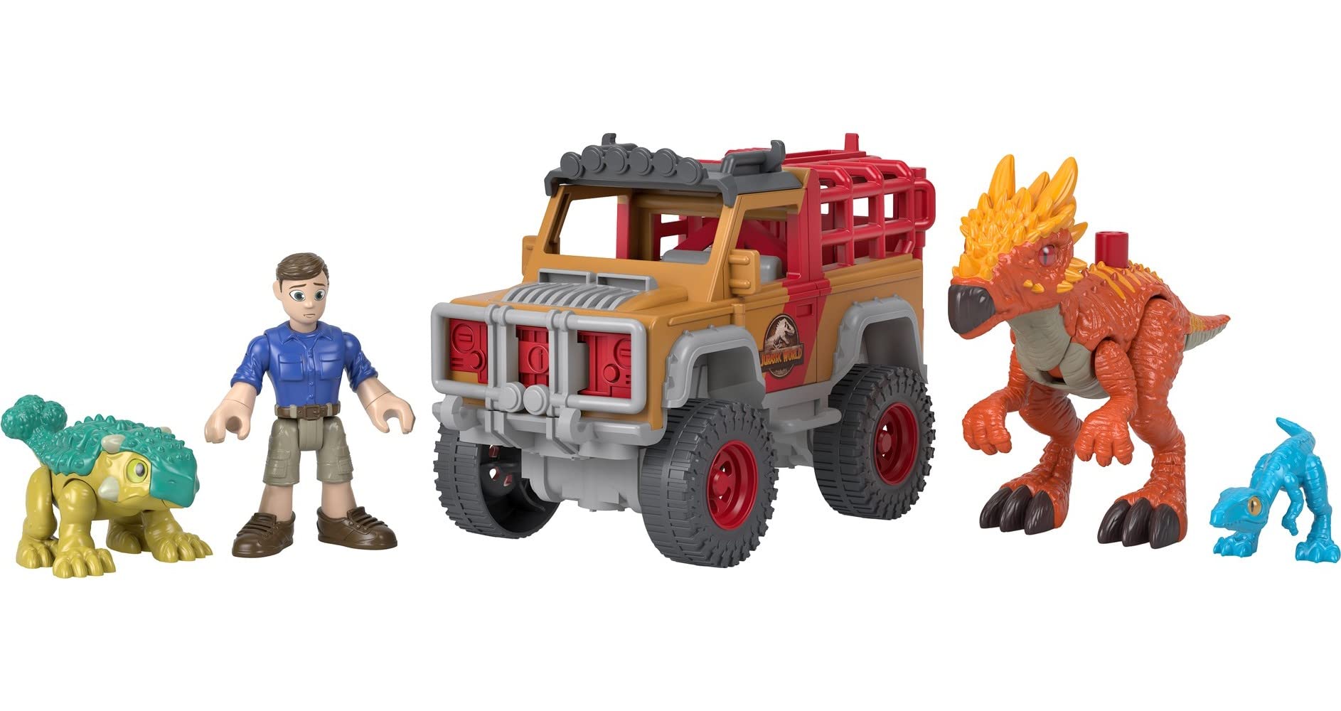 Set De Figuras De Juguete Fisher-price Imaginext Jurassic World Para Más De 3 Años - Venta Internacional.