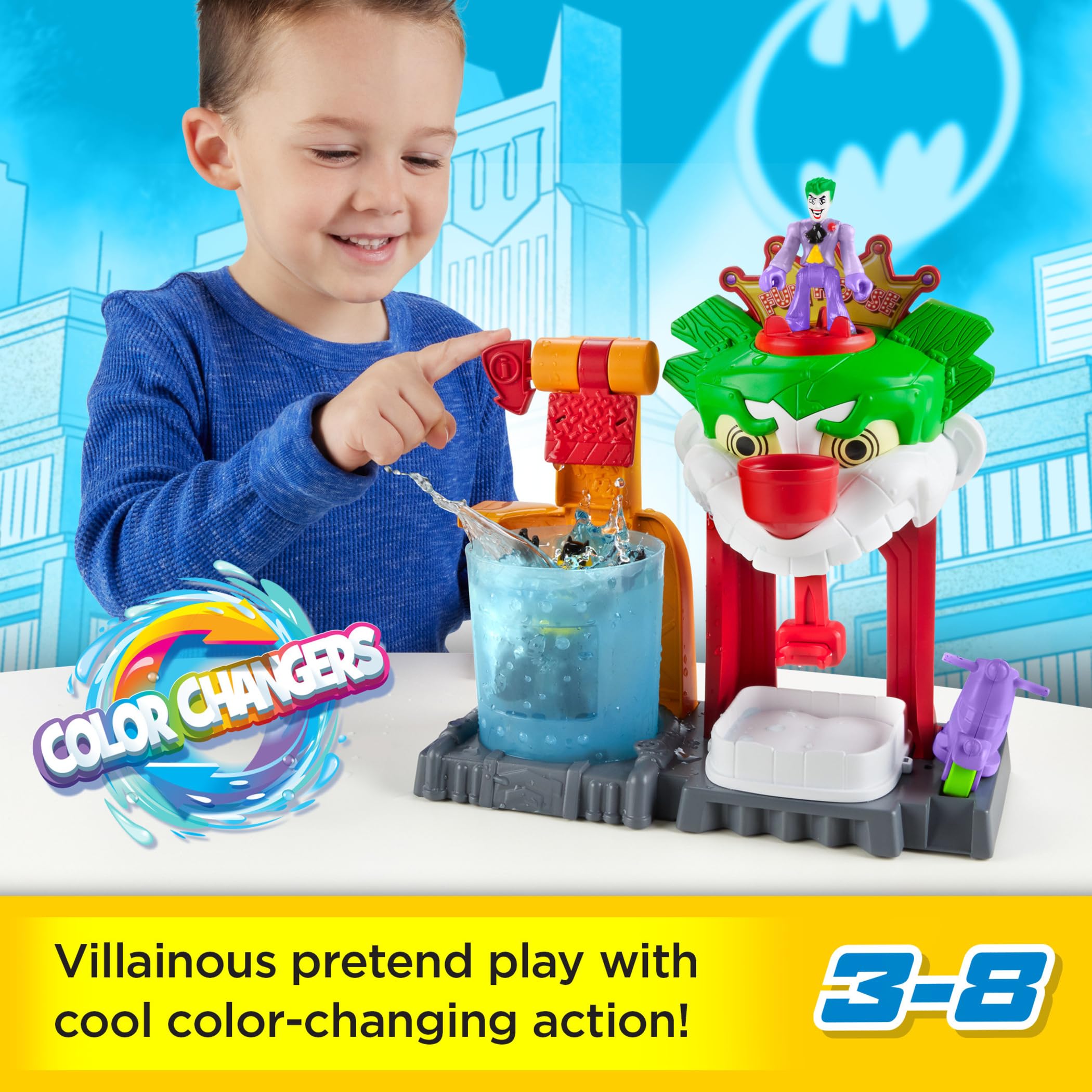 Foto 3 pulgar | Set De Juego Fisher-price Imaginext Dc Super Friends Batman Joker - Venta Internacional.