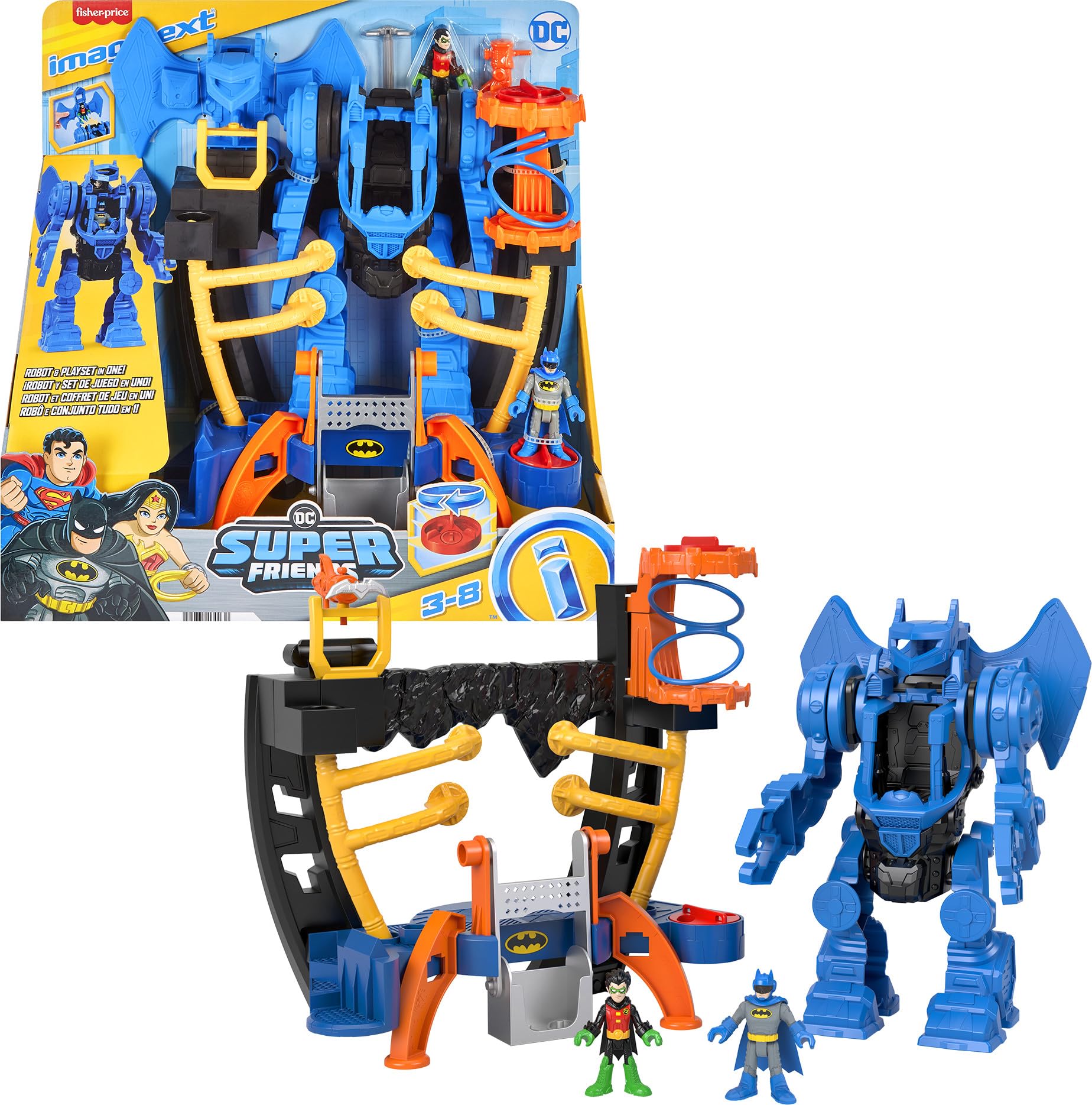 Foto 2 pulgar | Batman De Toy Fisher-price Imaginext Dc Super Friends Con Robot - Venta Internacional.