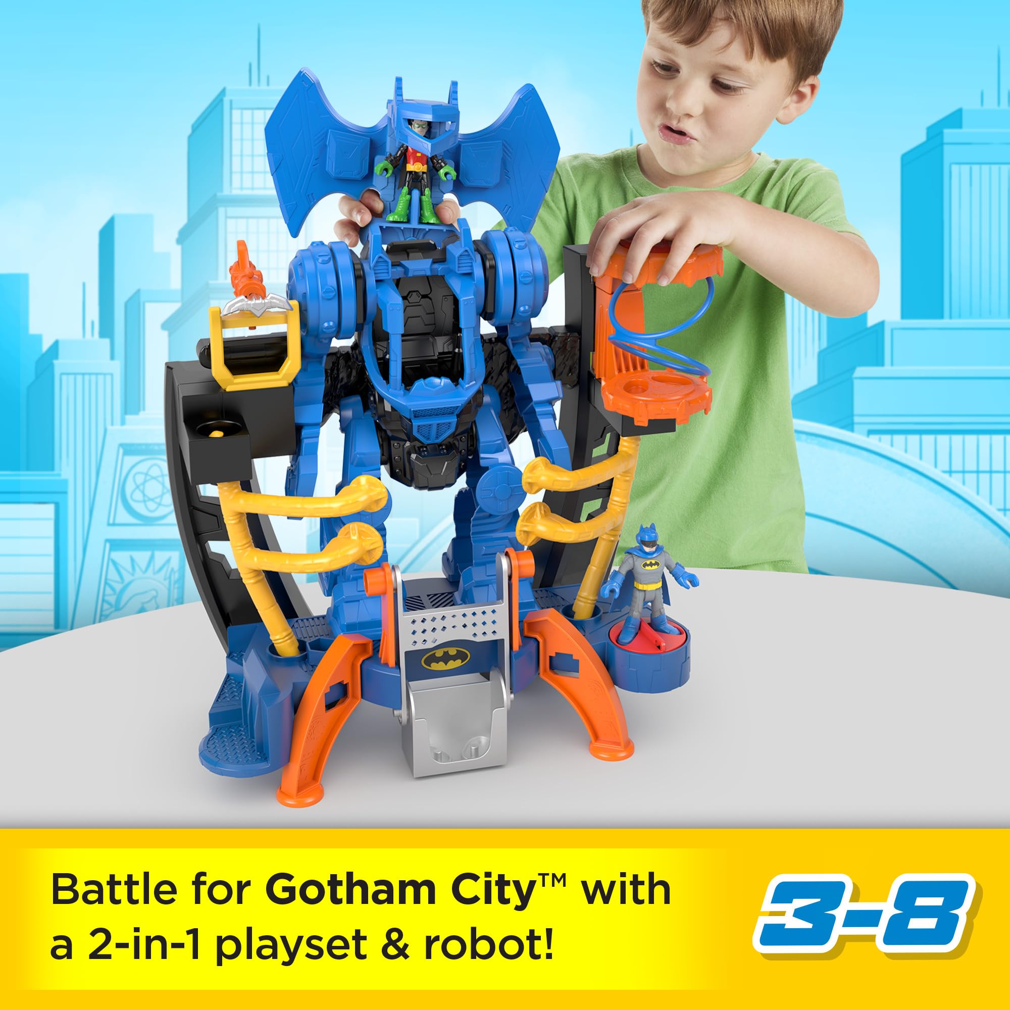 Foto 2 | Batman De Toy Fisher-price Imaginext Dc Super Friends Con Robot - Venta Internacional.