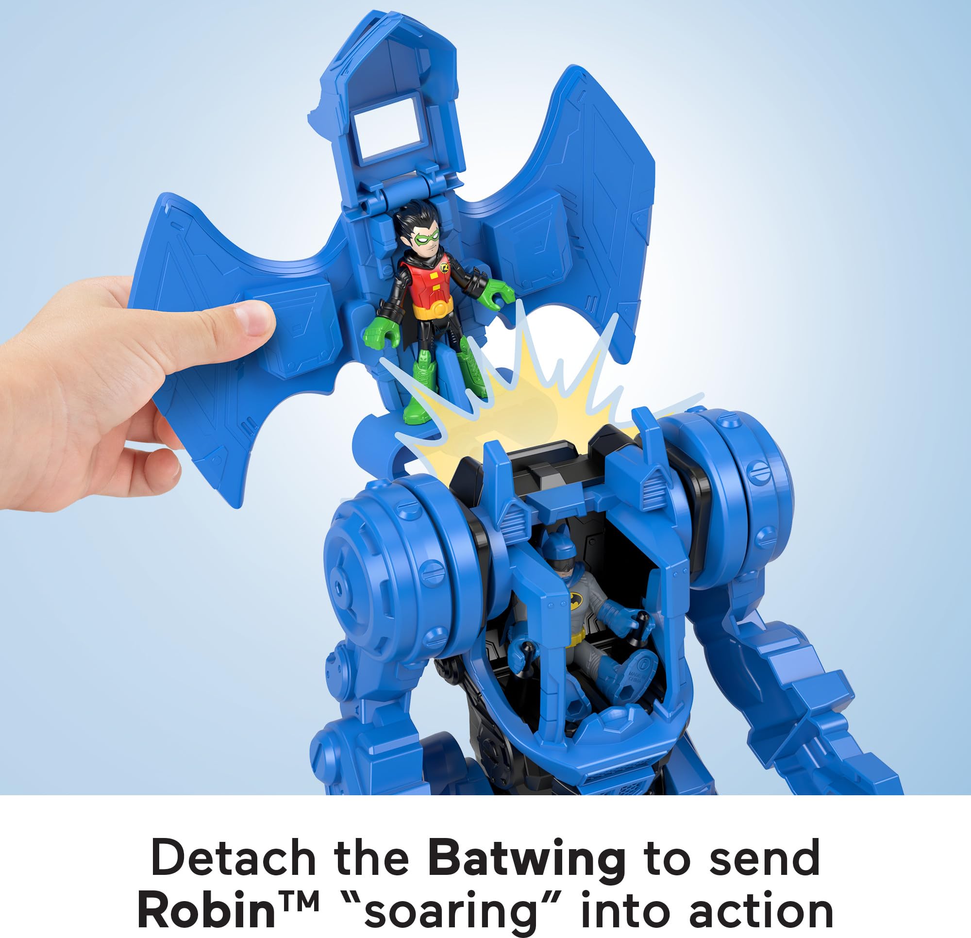 Foto 4 pulgar | Batman De Toy Fisher-price Imaginext Dc Super Friends Con Robot - Venta Internacional.