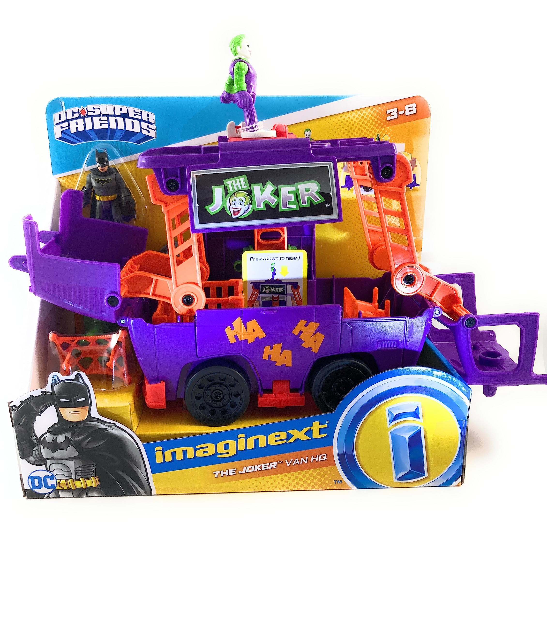 Foto 2 pulgar | Toy Fisher-price Imaginext Dc Super Friends The Joker Van Hq - Venta Internacional.