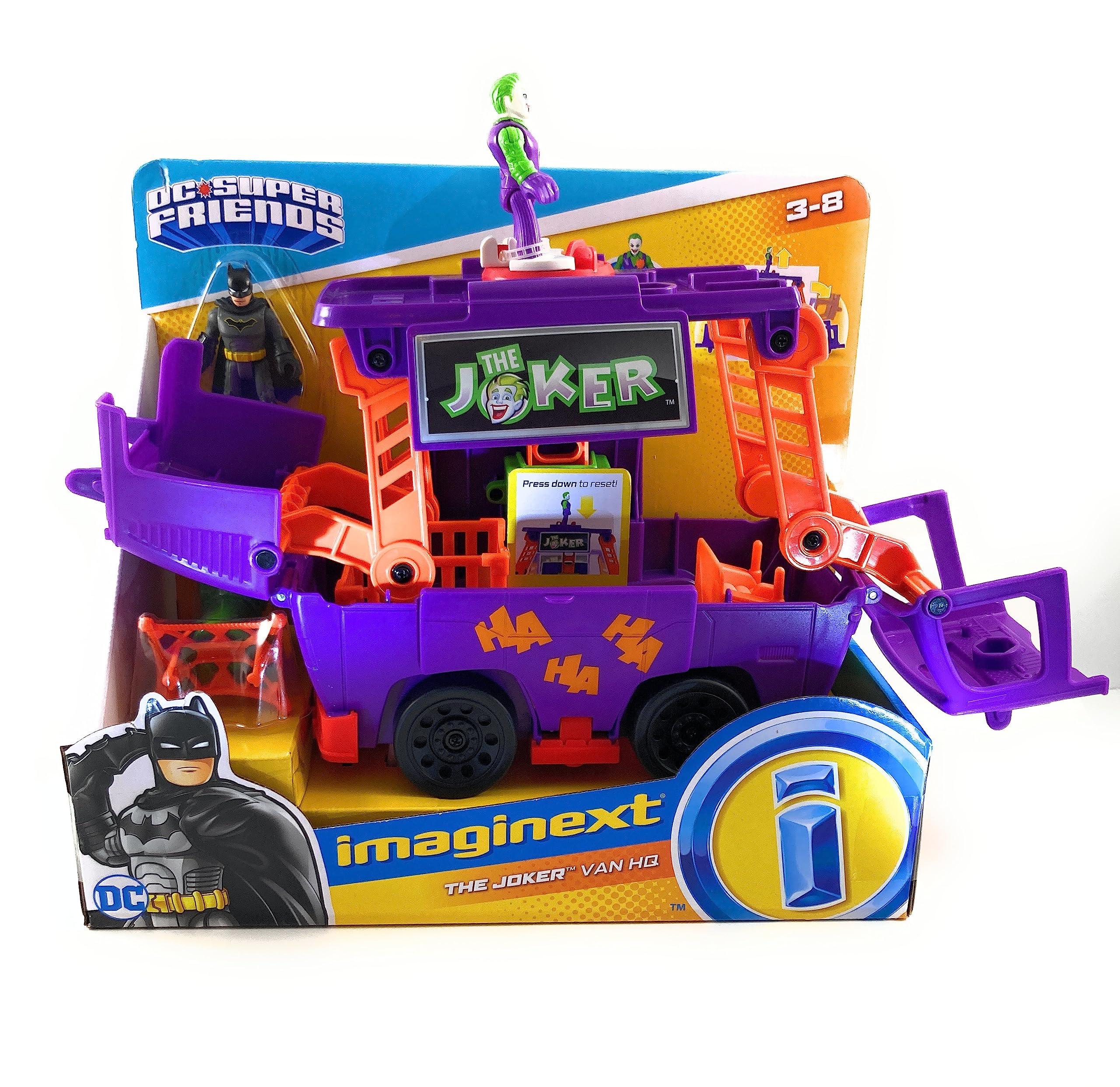 Foto 3 | Toy Fisher-price Imaginext Dc Super Friends The Joker Van Hq - Venta Internacional.