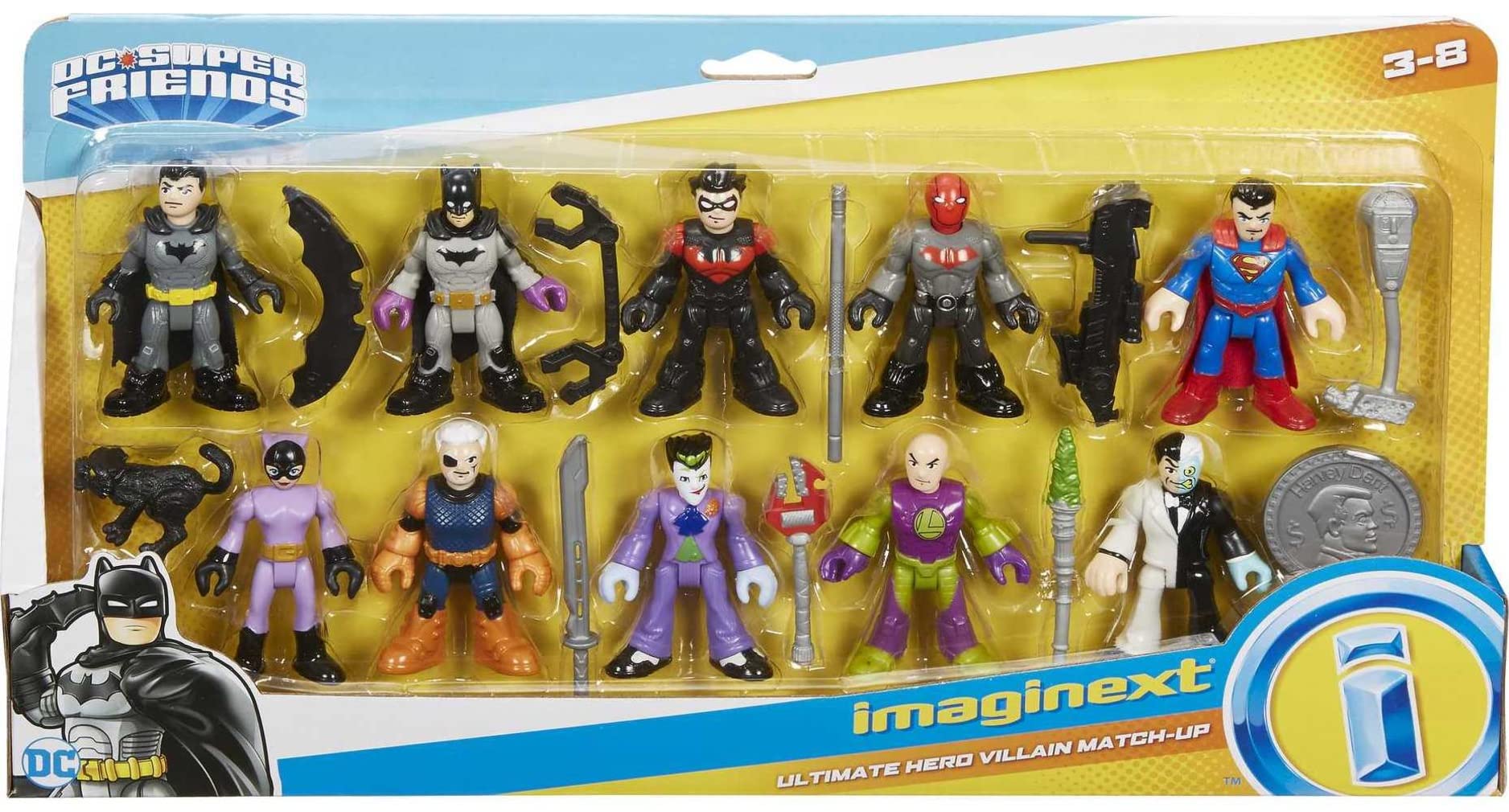 Foto 7 pulgar | Figuras de Batman 10 de Toy Fisher-price Imaginext Dc Super Friends - Venta Internacional