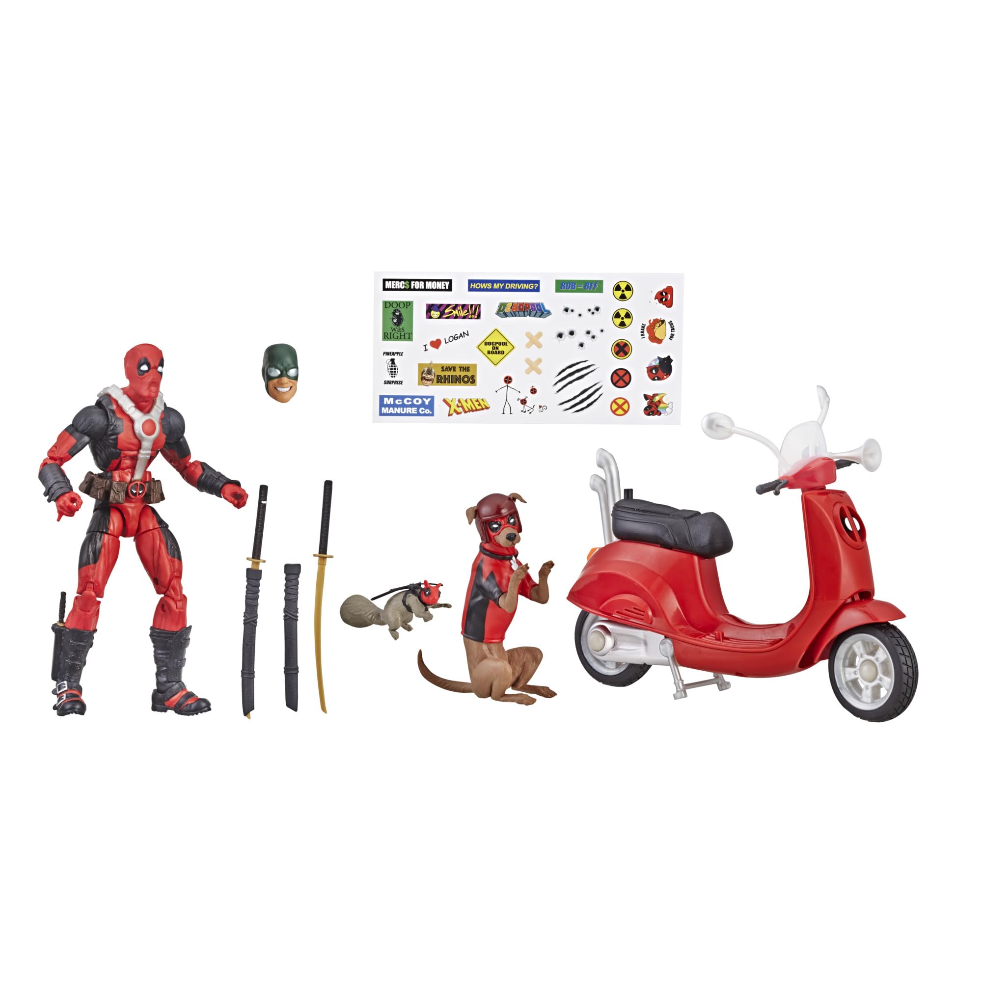 Foto 2 pulgar | Figura De Acción Deadpool Corps De La Serie Marvel Legends De 15 Cm Con Vehículo - Venta Internacional.