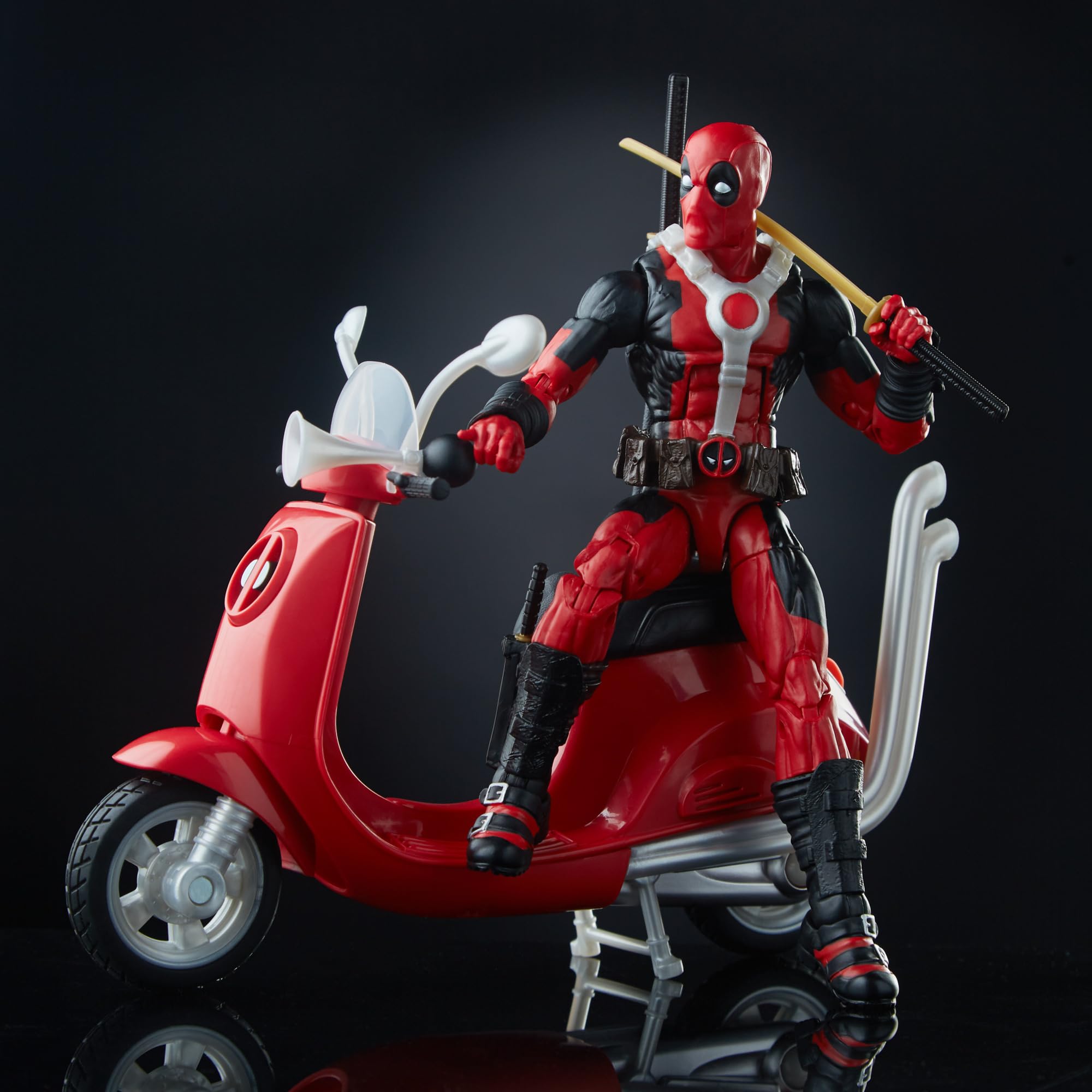Foto 4 | Figura De Acción Deadpool Corps De La Serie Marvel Legends De 15 Cm Con Vehículo - Venta Internacional.
