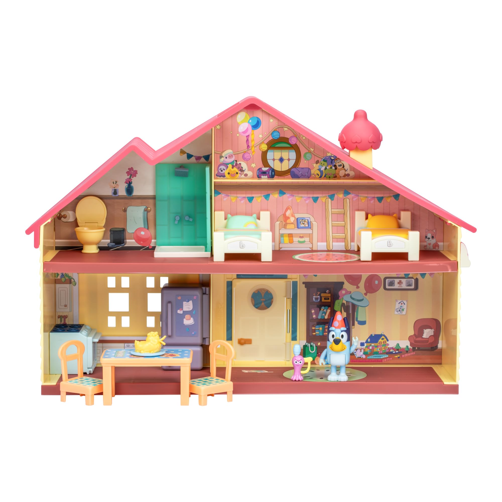 Foto 2 pulgar | Playset Bluey Celebration Home Con 11 Muebles Y Figura De 2.5 Pulgadas - Venta Internacional.