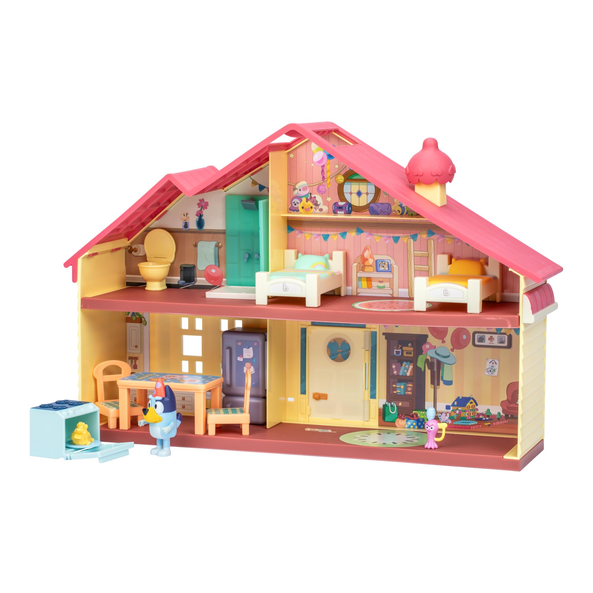 Foto 5 pulgar | Playset Bluey Celebration Home Con 11 Muebles Y Figura De 2.5 Pulgadas - Venta Internacional.