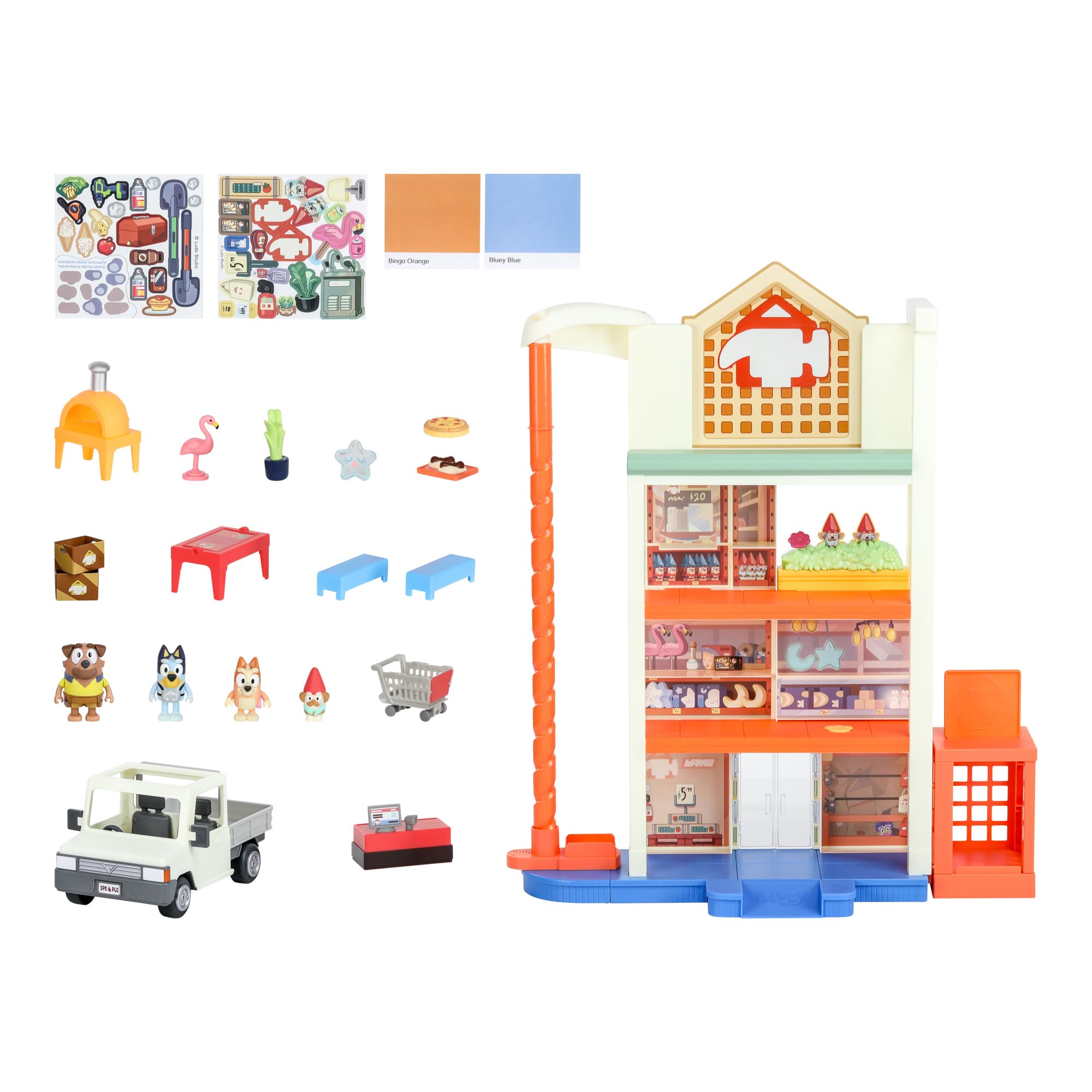 Mega Set Bluey Hammerbarn Para Centro Comercial Playset De 56 Cm Con Acc - Venta Internacional.