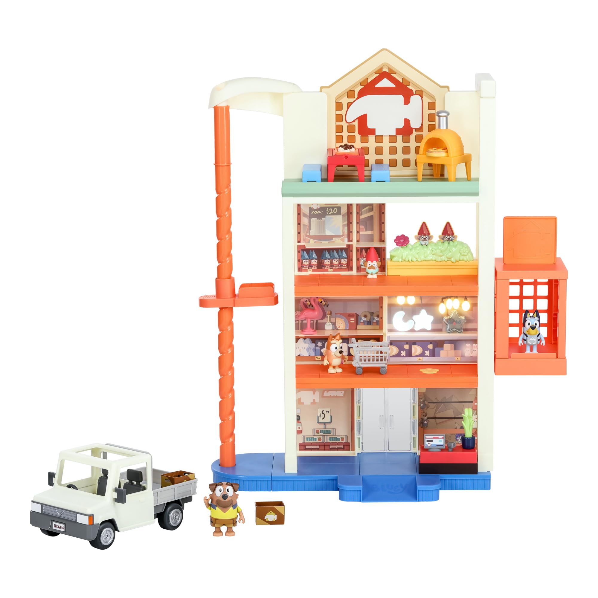 Foto 2 | Mega Set Bluey Hammerbarn Para Centro Comercial Playset De 56 Cm Con Acc - Venta Internacional.