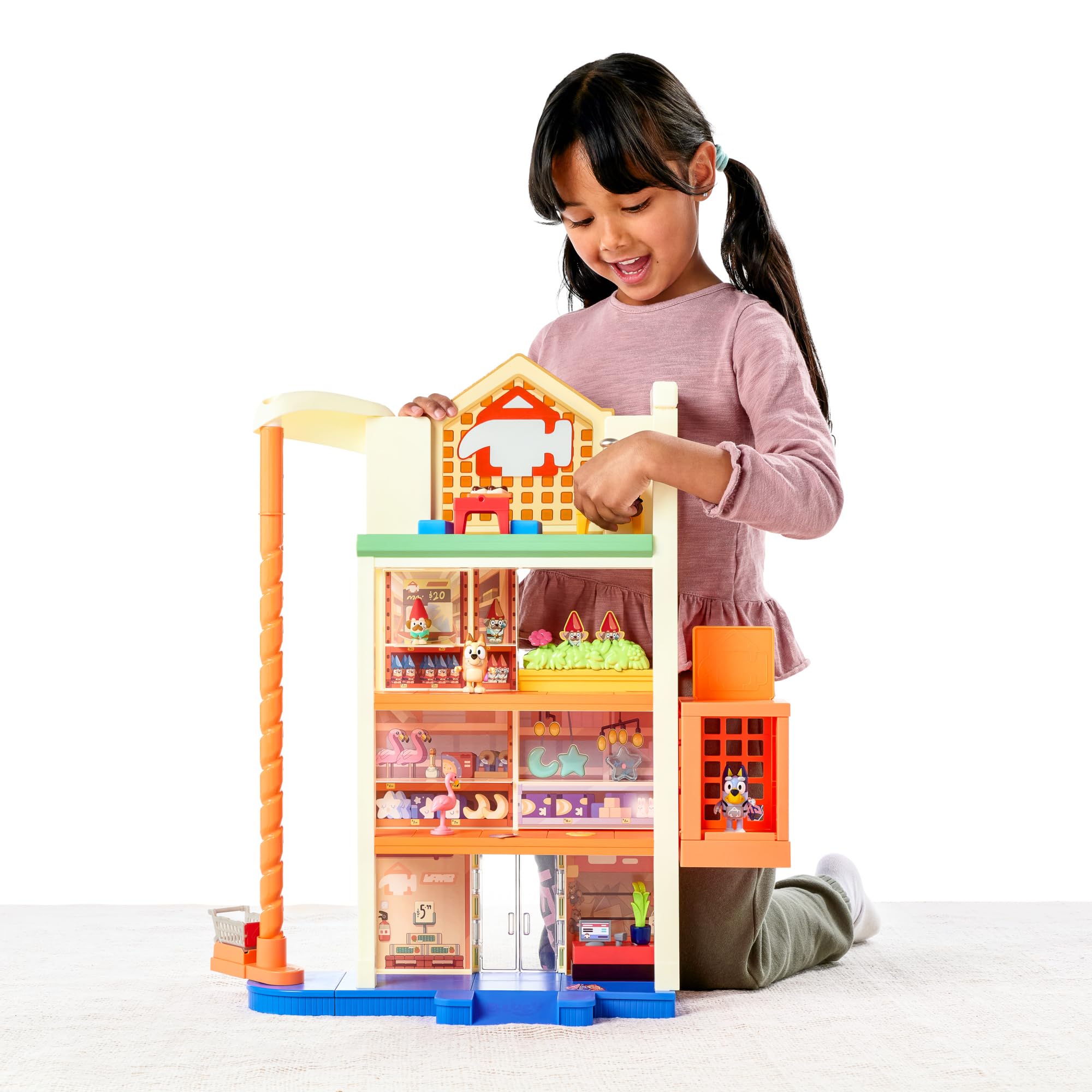 Foto 5 | Mega Set Bluey Hammerbarn Para Centro Comercial Playset De 56 Cm Con Acc - Venta Internacional.