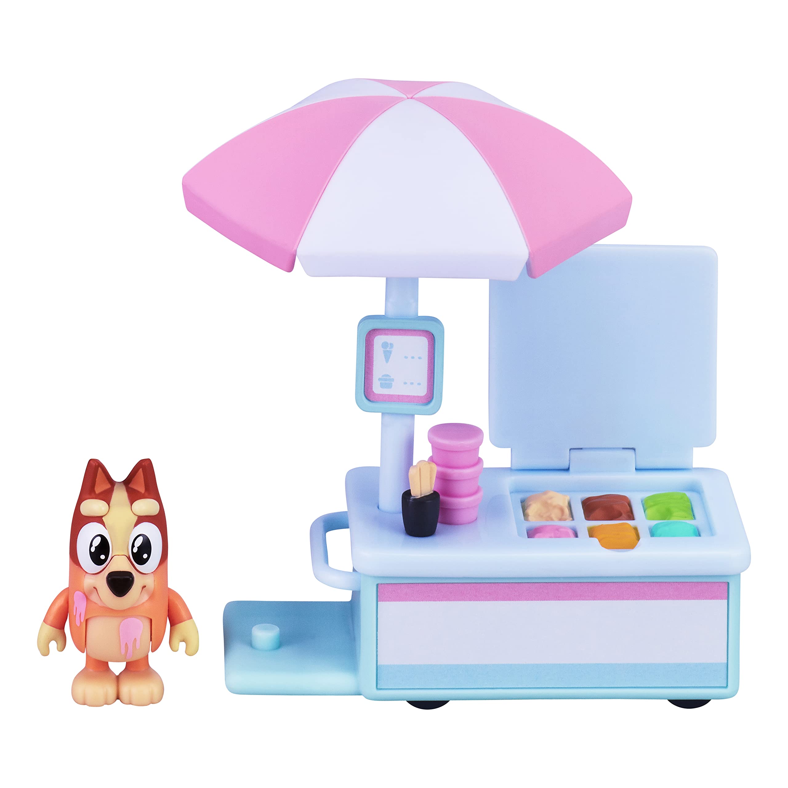 Ice Cream Cart Bluey Vehicle Con Paquete De Figuras De Bingo De 2,5 A 3 - Venta Internacional.