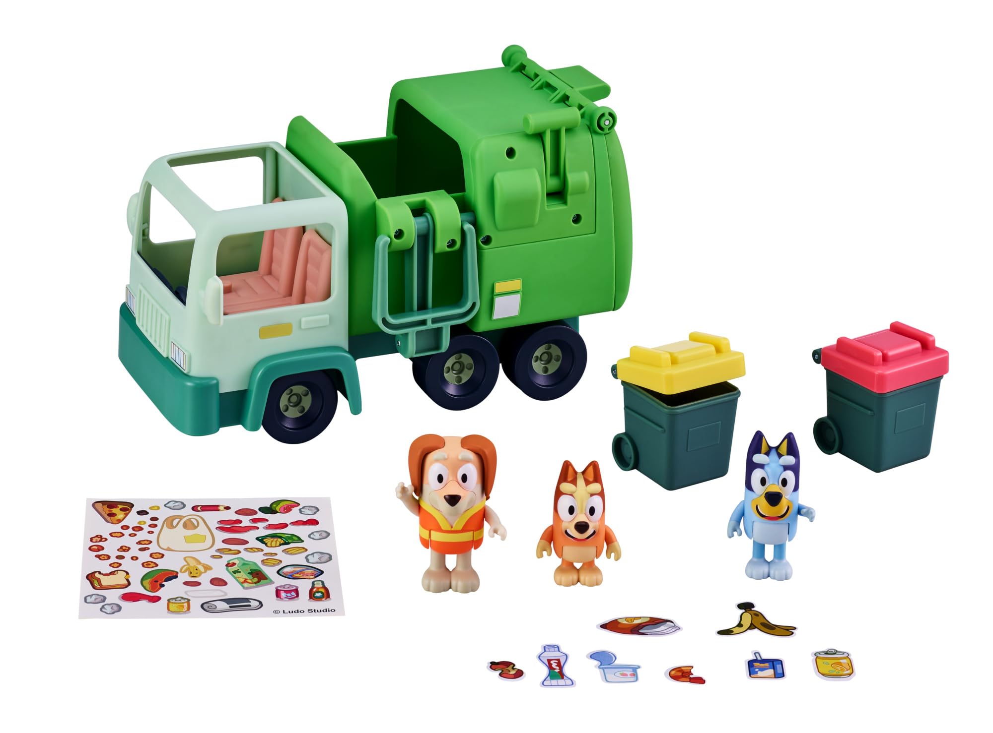 Foto 2 pulgar | Garbage Truck Bluey Con 2,5 Figuras De Bingo Y Bin Man Con Set De Juego - Venta Internacional.