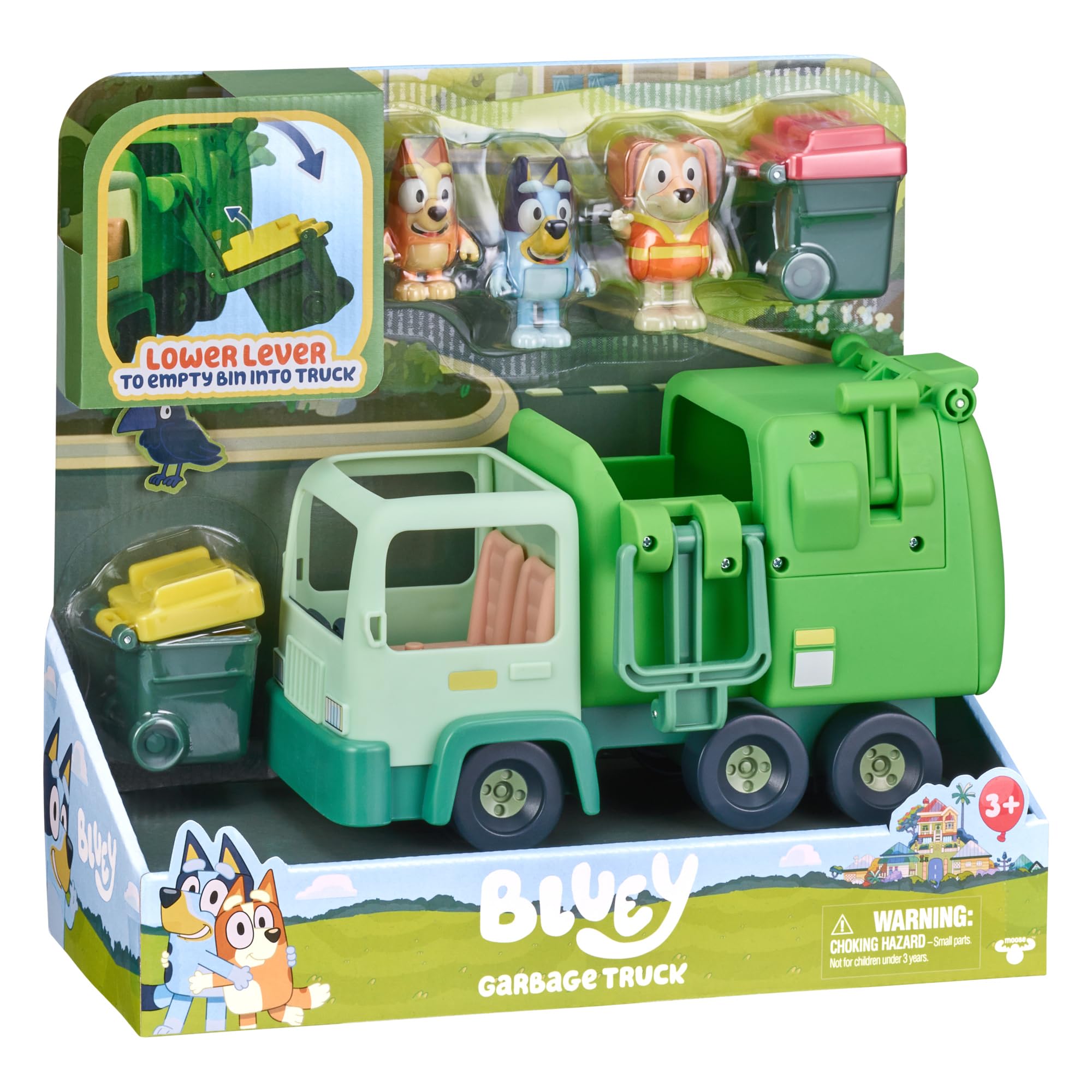 Foto 7 pulgar | Garbage Truck Bluey Con 2,5 Figuras De Bingo Y Bin Man Con Set De Juego - Venta Internacional.