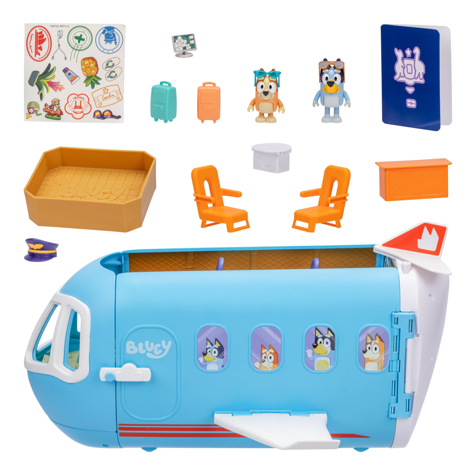 Foto 5 pulgar | Playset Bluey 3 En 1 Transforming Plane Resort Con Sonidos - Venta Internacional.