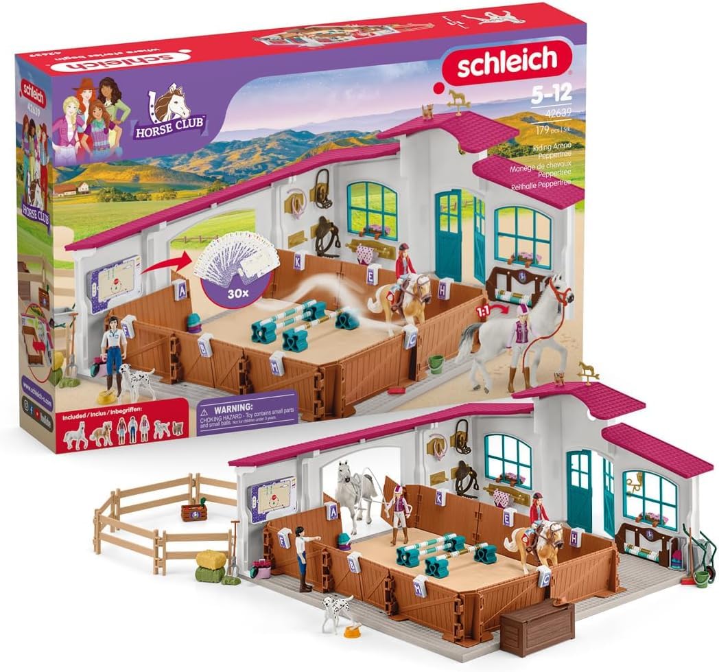 Foto 2 pulgar | Playset Schleich Horse Club Peppertree Riding Arena Con 2 Caballos - Venta Internacional.