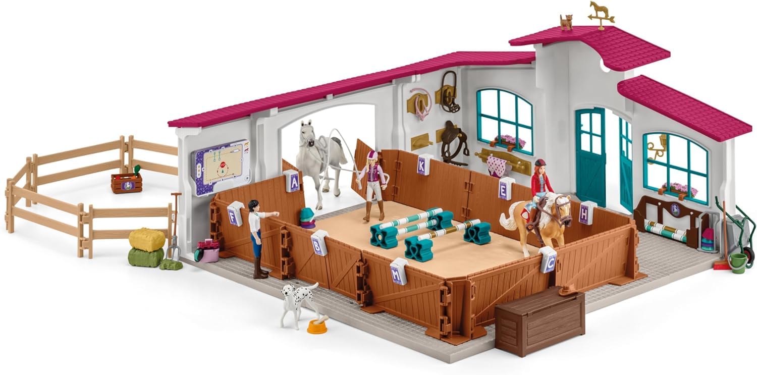 Foto 4 pulgar | Playset Schleich Horse Club Peppertree Riding Arena Con 2 Caballos - Venta Internacional.