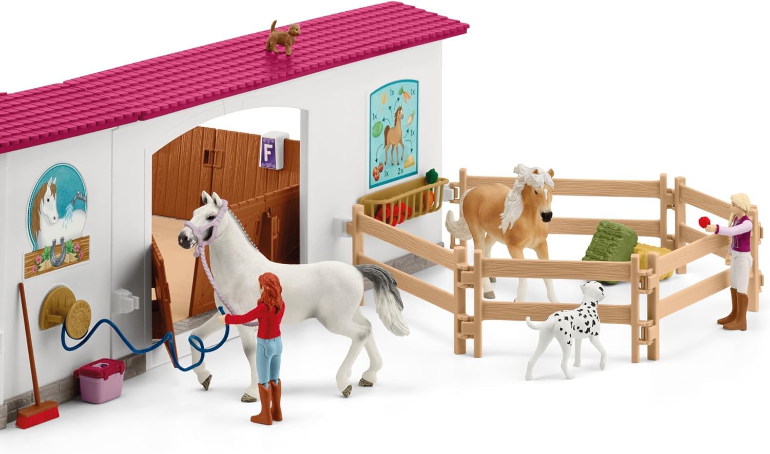 Foto 8 pulgar | Playset Schleich Horse Club Peppertree Riding Arena Con 2 Caballos - Venta Internacional.