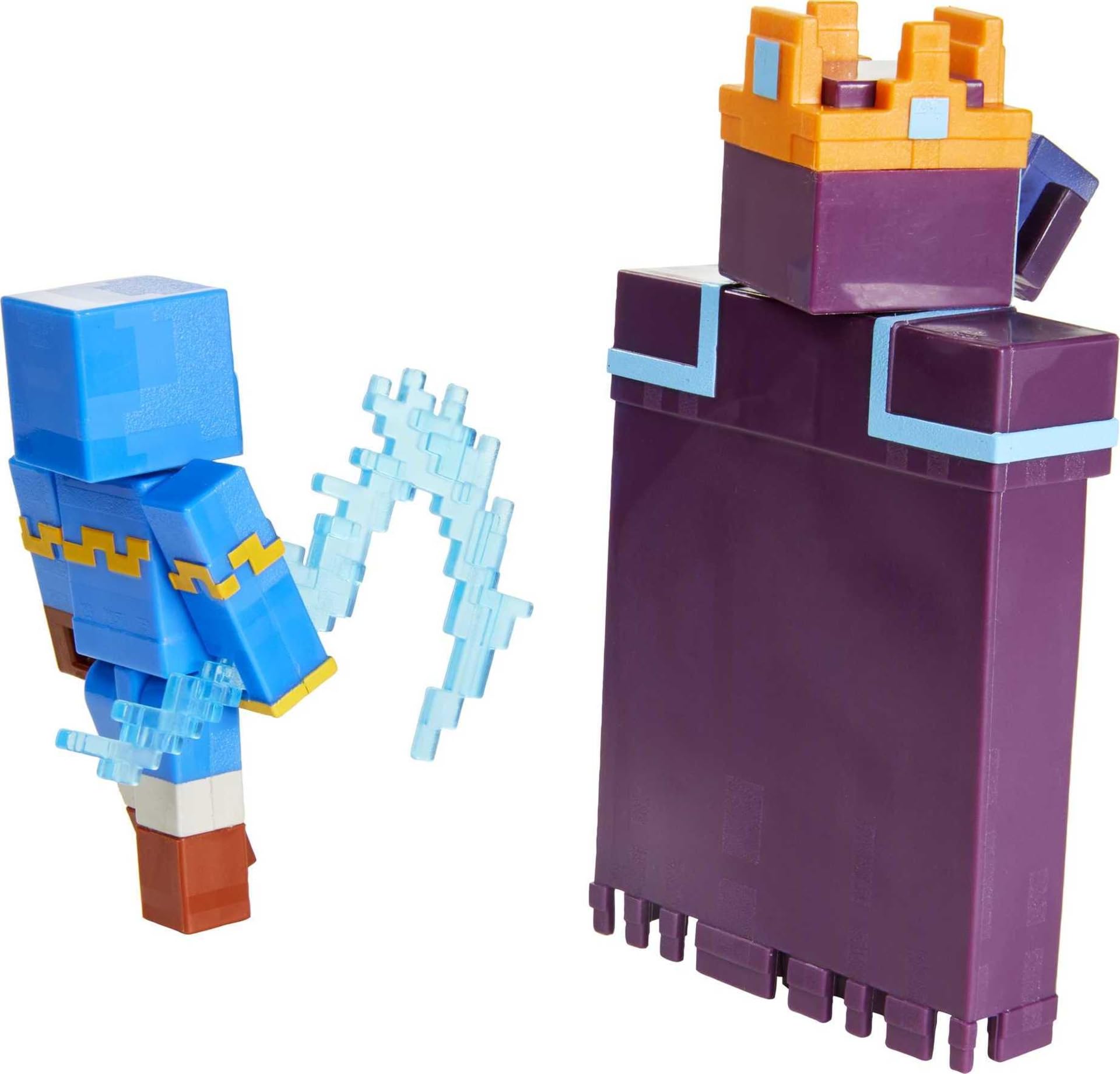 Foto 4 | Pack De 2 Figuras De Batalla De Minecraft Dungeons Arch Illager Y Golem - Venta Internacional.