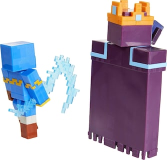 Foto 4 | Pack De 2 Figuras De Batalla De Minecraft Dungeons Arch Illager Y Golem - Venta Internacional.