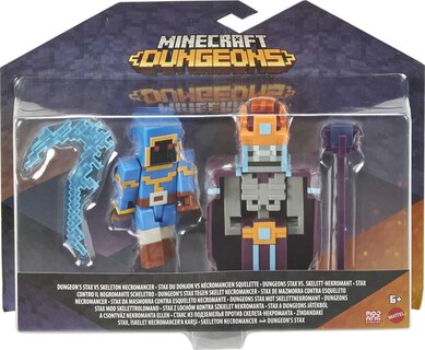 Foto 6 | Pack De 2 Figuras De Batalla De Minecraft Dungeons Arch Illager Y Golem - Venta Internacional.