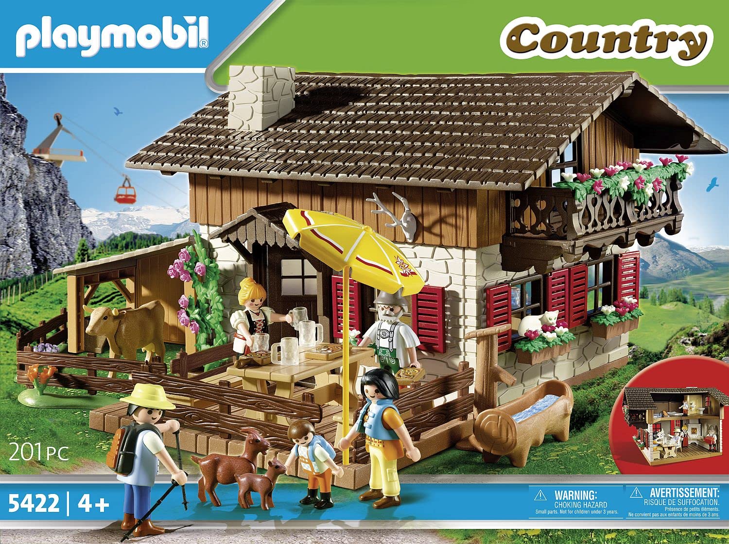 Foto 4 pulgar | Playset Playmobil 5422 Alpine Lodge Con 5 Figuras Y Accesorios - Venta Internacional.