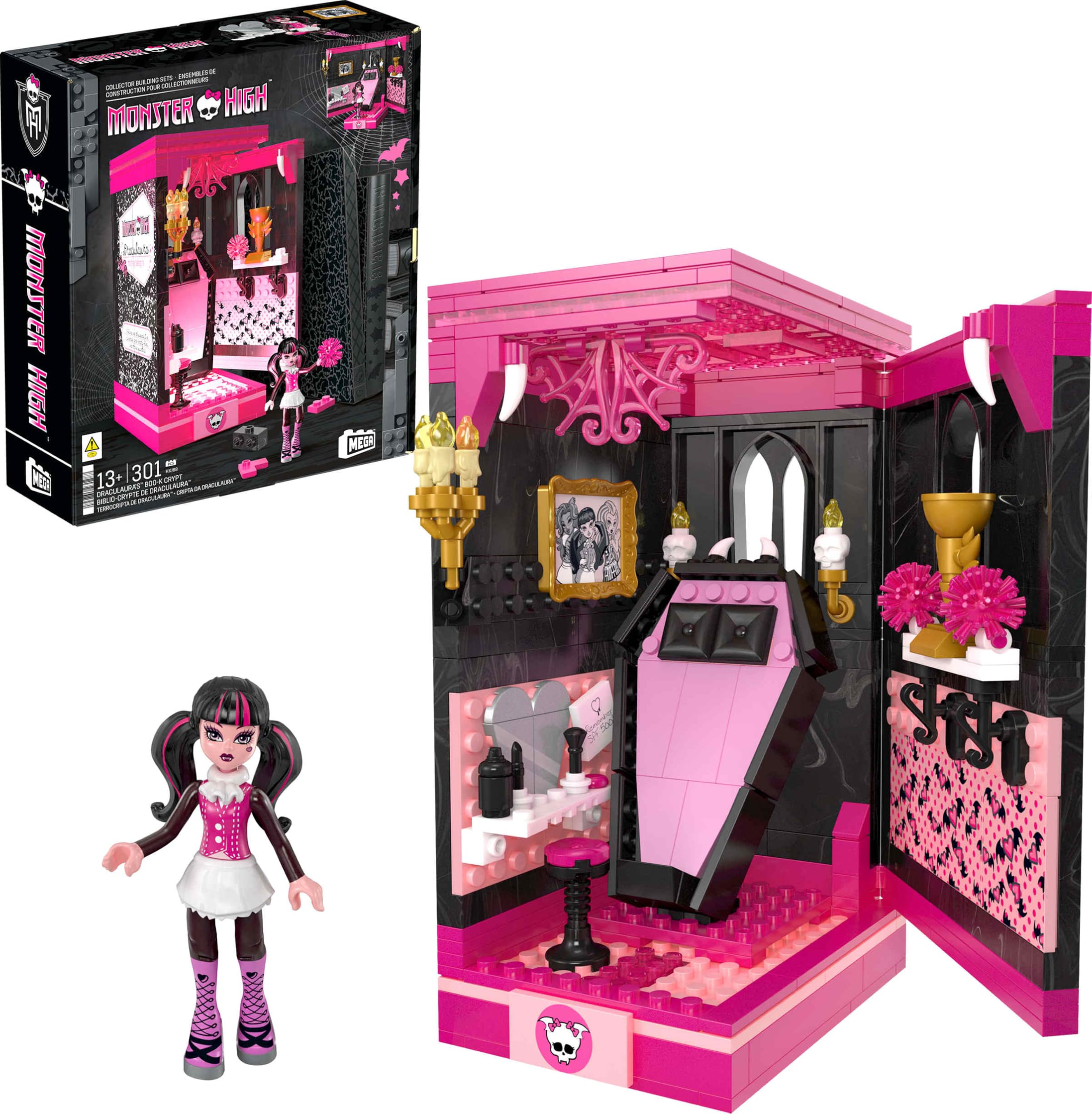 Set De Construcción La Cripta Del Libro De Draculaura En Mega Monster High - Venta Internacional.