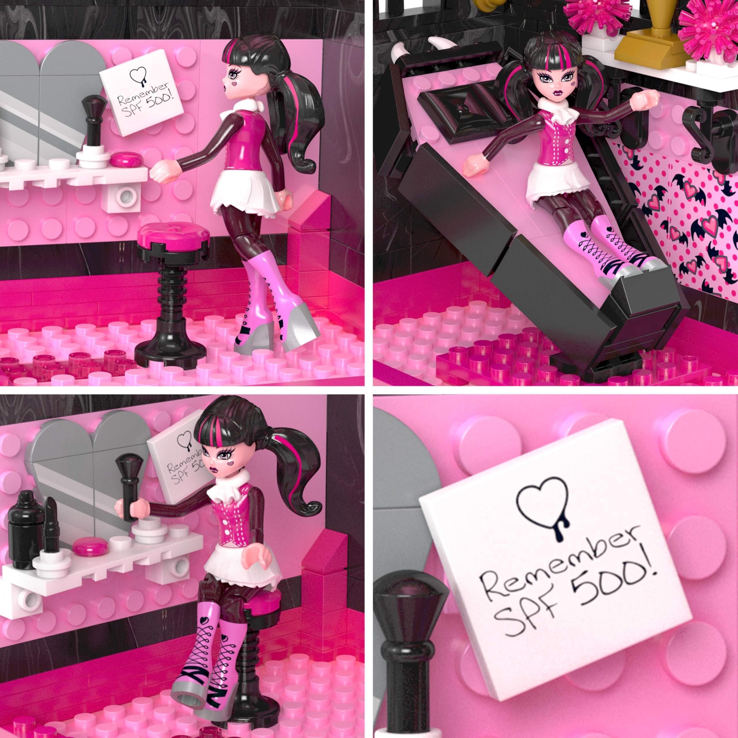 Foto 5 | Set De Construcción La Cripta Del Libro De Draculaura En Mega Monster High - Venta Internacional.