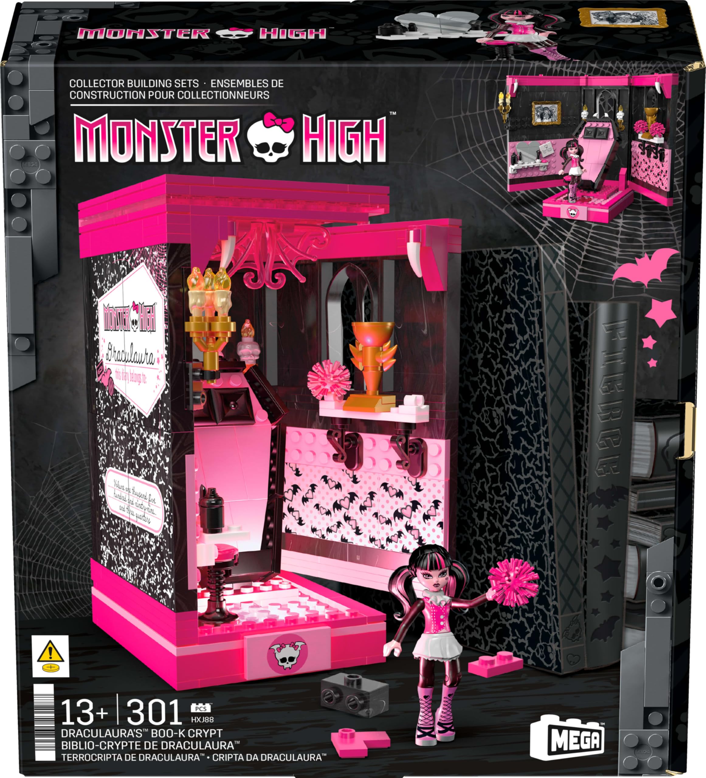 Foto 7 pulgar | Set De Construcción La Cripta Del Libro De Draculaura En Mega Monster High - Venta Internacional.