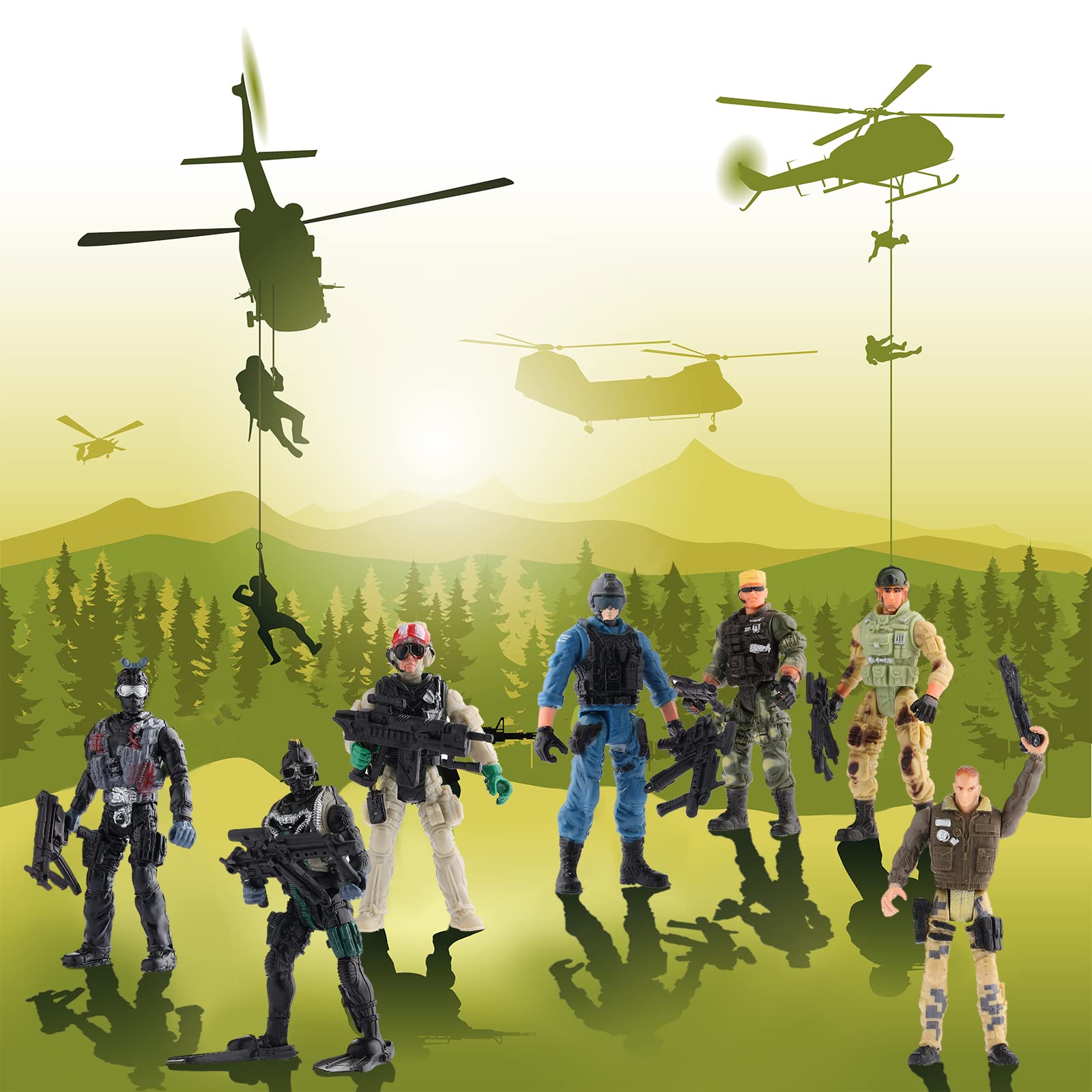 Foto 7 pulgar | Figuras De Acción Skylety Special Forces Army Men X18 X 10 Cm - Venta Internacional.