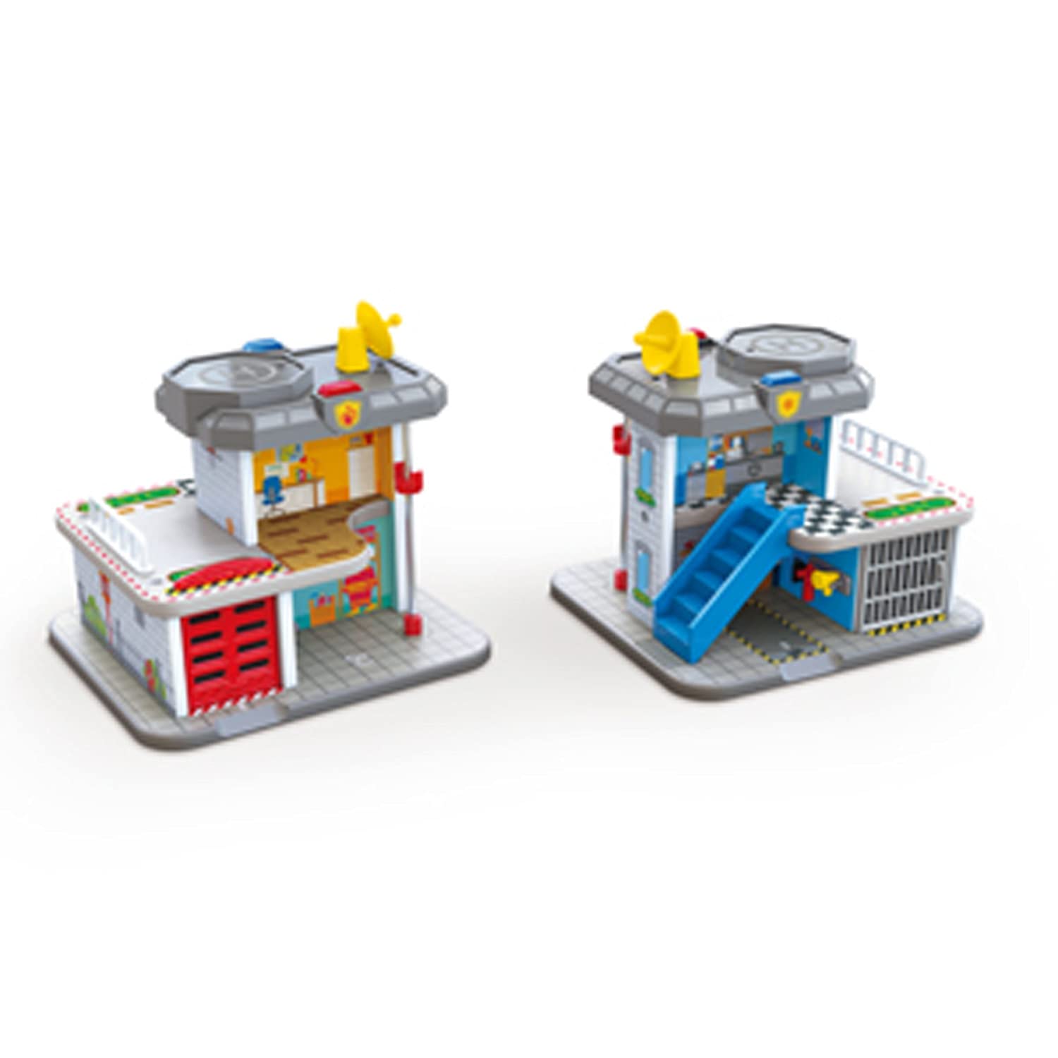 Foto 5 | Play Set Hape Emergency Services Hq 2 En 1: Policía Y Bomberos - Venta Internacional.