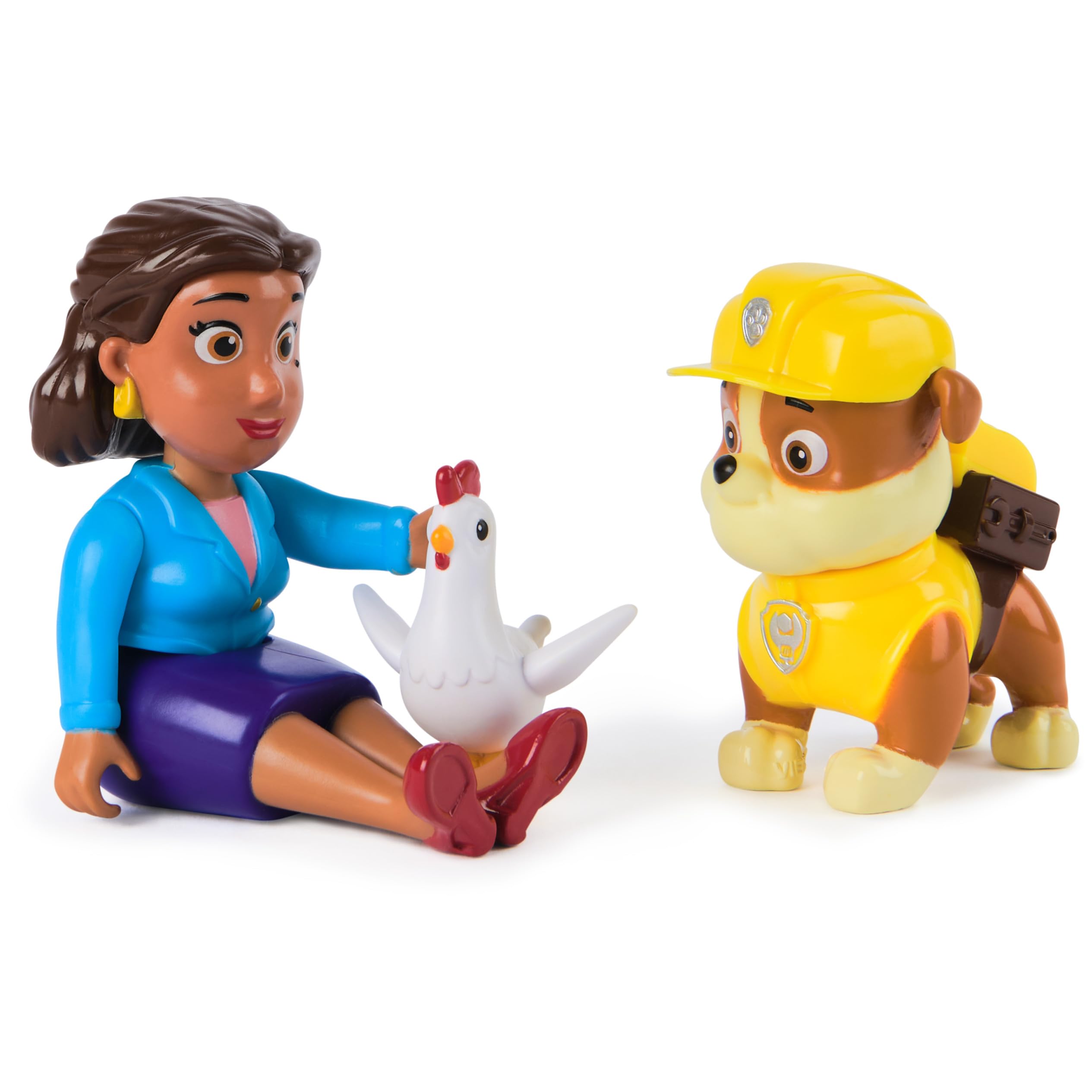 Foto 3 pulgar | Figuras De Juguete Paw Patrol Rubble, Mayor Goodway Y Chickaletta - Venta Internacional.