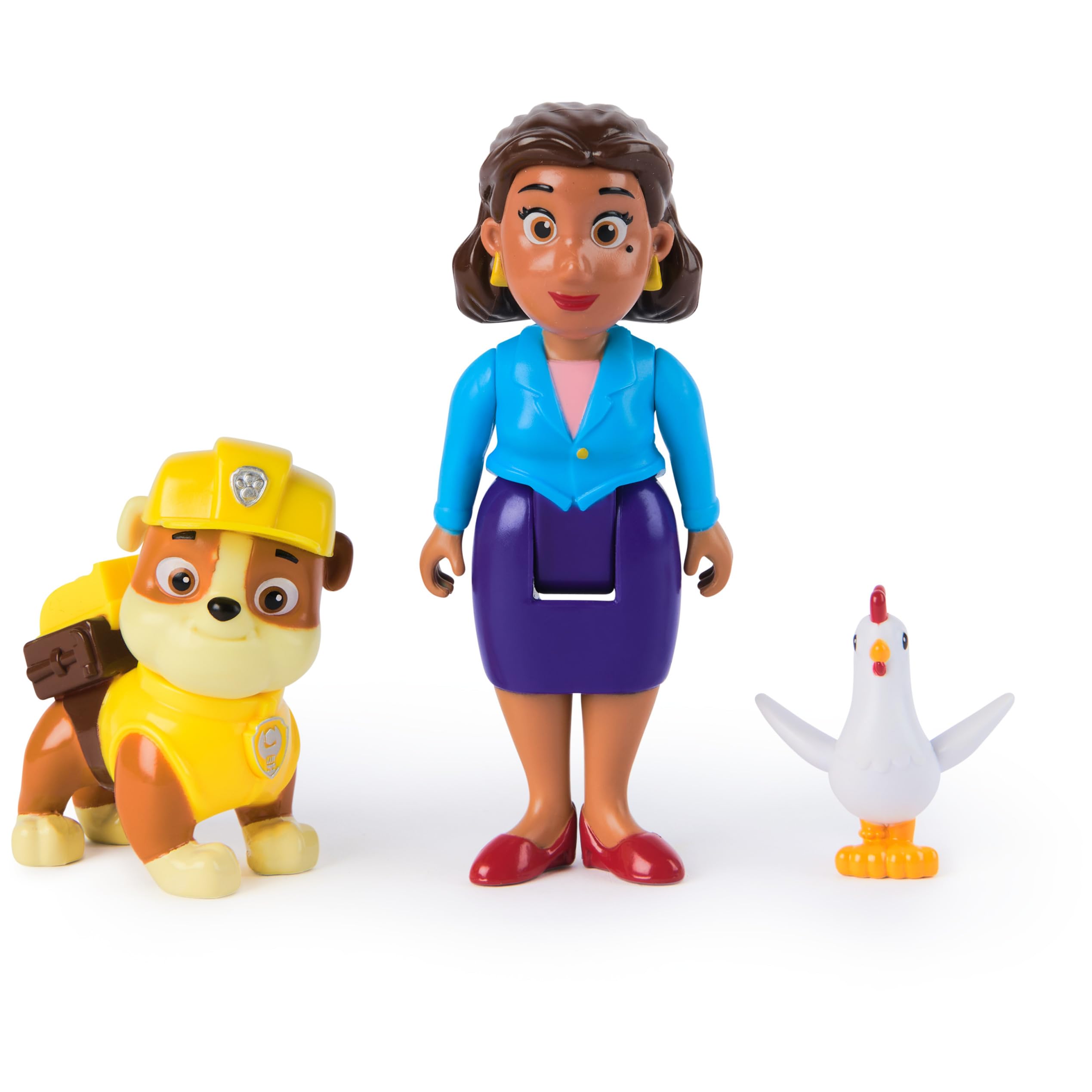 Foto 5 pulgar | Figuras De Juguete Paw Patrol Rubble, Mayor Goodway Y Chickaletta - Venta Internacional.