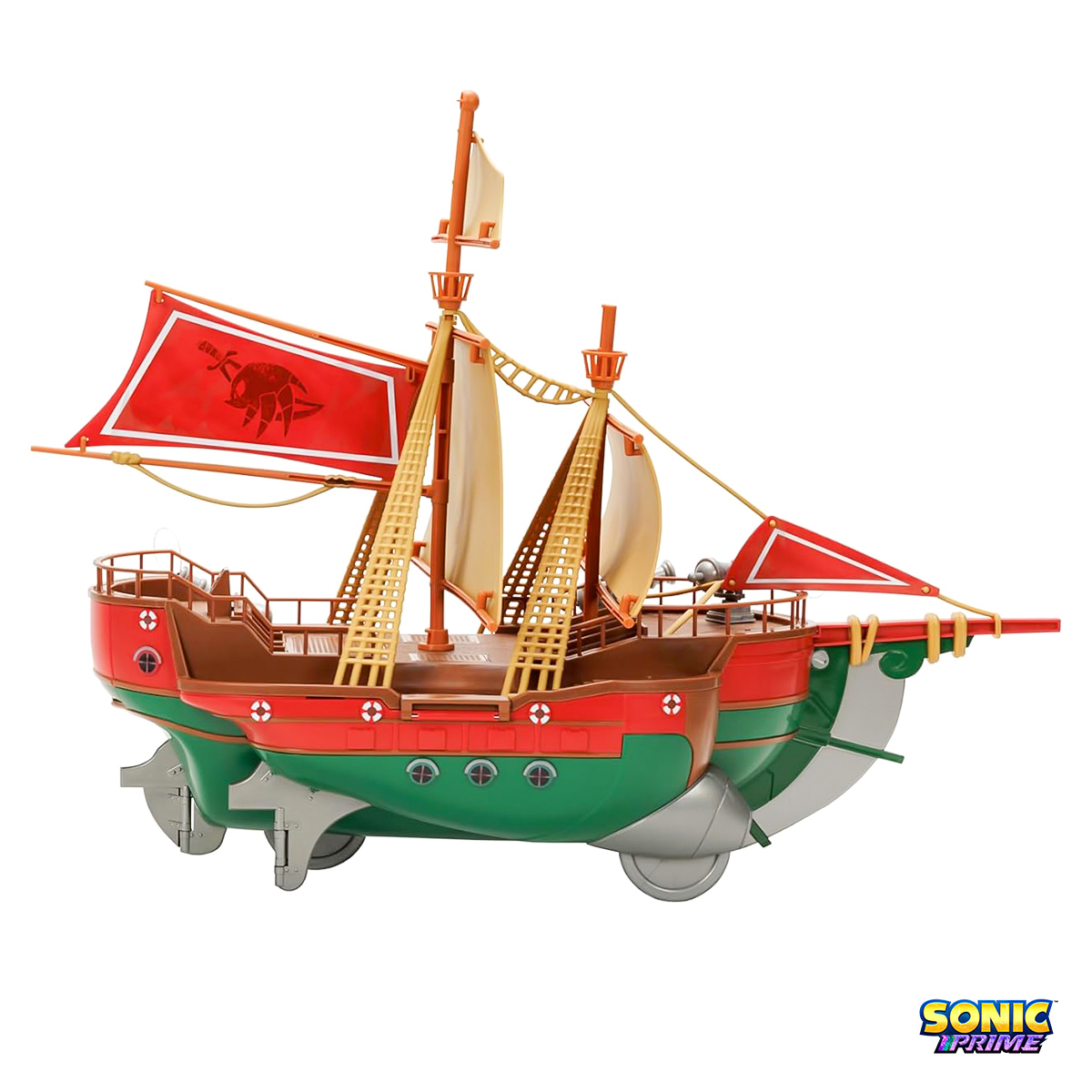 Foto 4 | Sonic The Hedgehog Barco De La Travesia De Angel Set Figuras