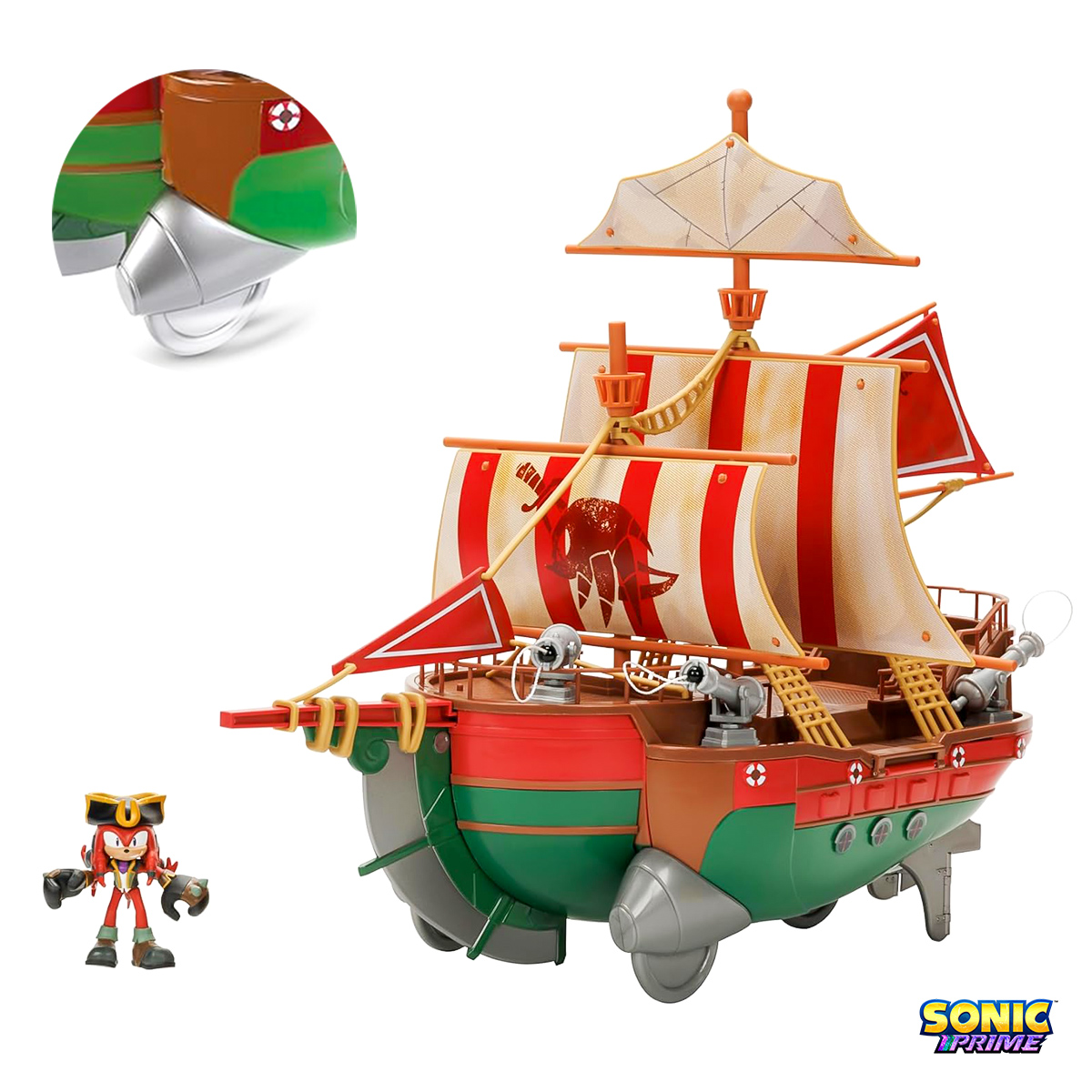 Foto 7 | Sonic The Hedgehog Barco De La Travesia De Angel Set Figuras