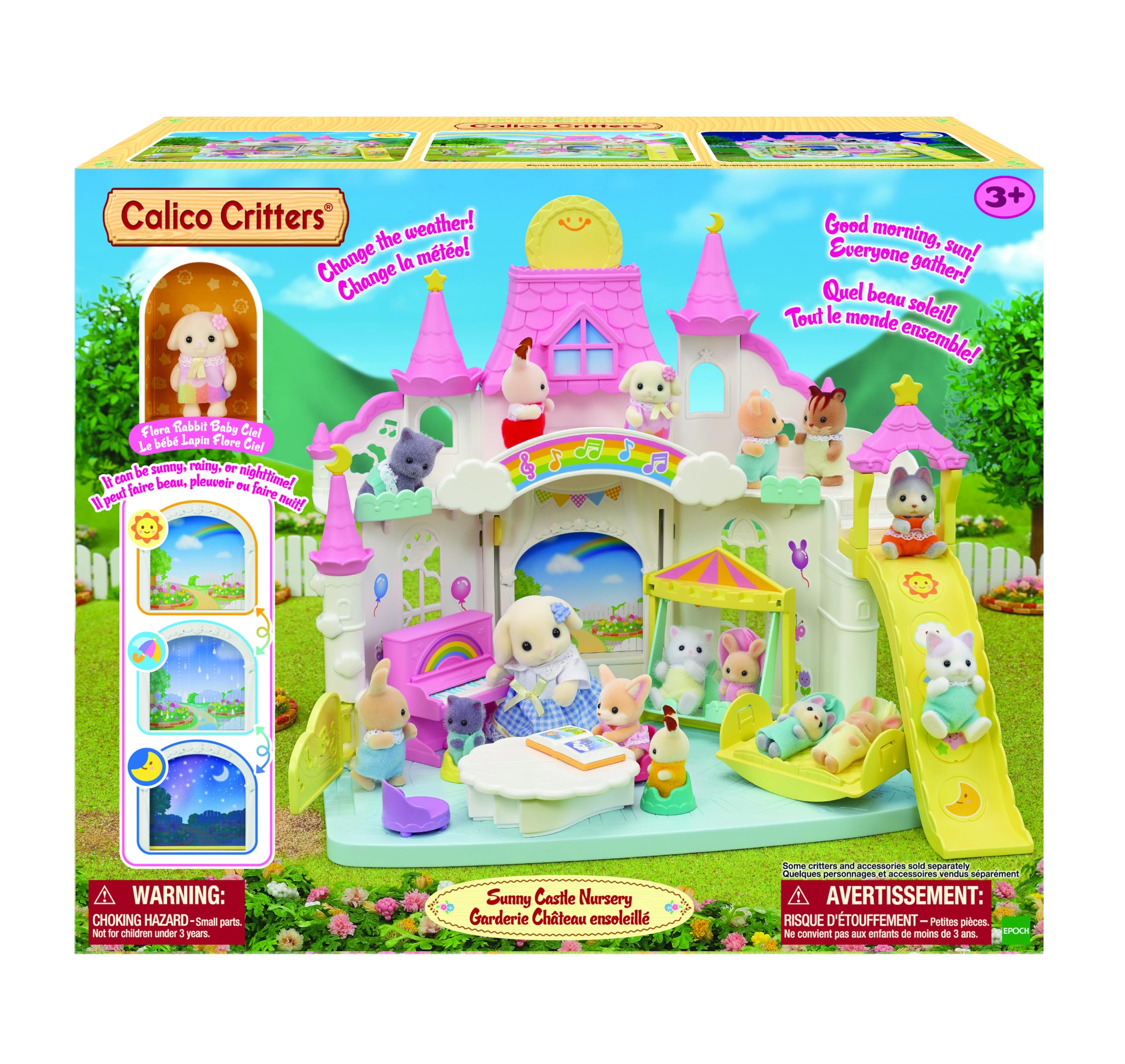 Foto 3 pulgar | Guardería Toy Calico Critters Sunny Castle Con Flora Rabbit Baby - Venta Internacional.