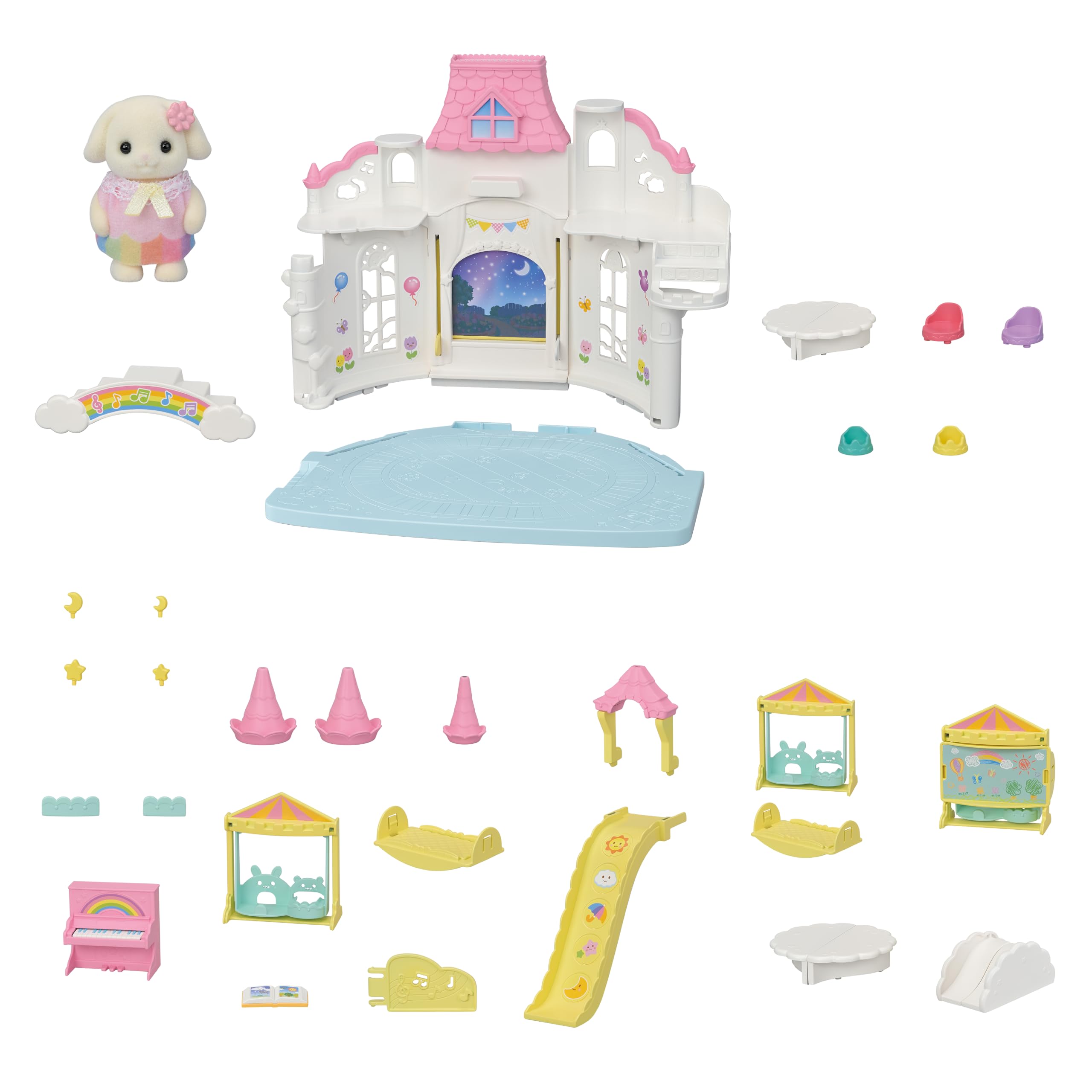 Foto 5 pulgar | Guardería Toy Calico Critters Sunny Castle Con Flora Rabbit Baby - Venta Internacional.