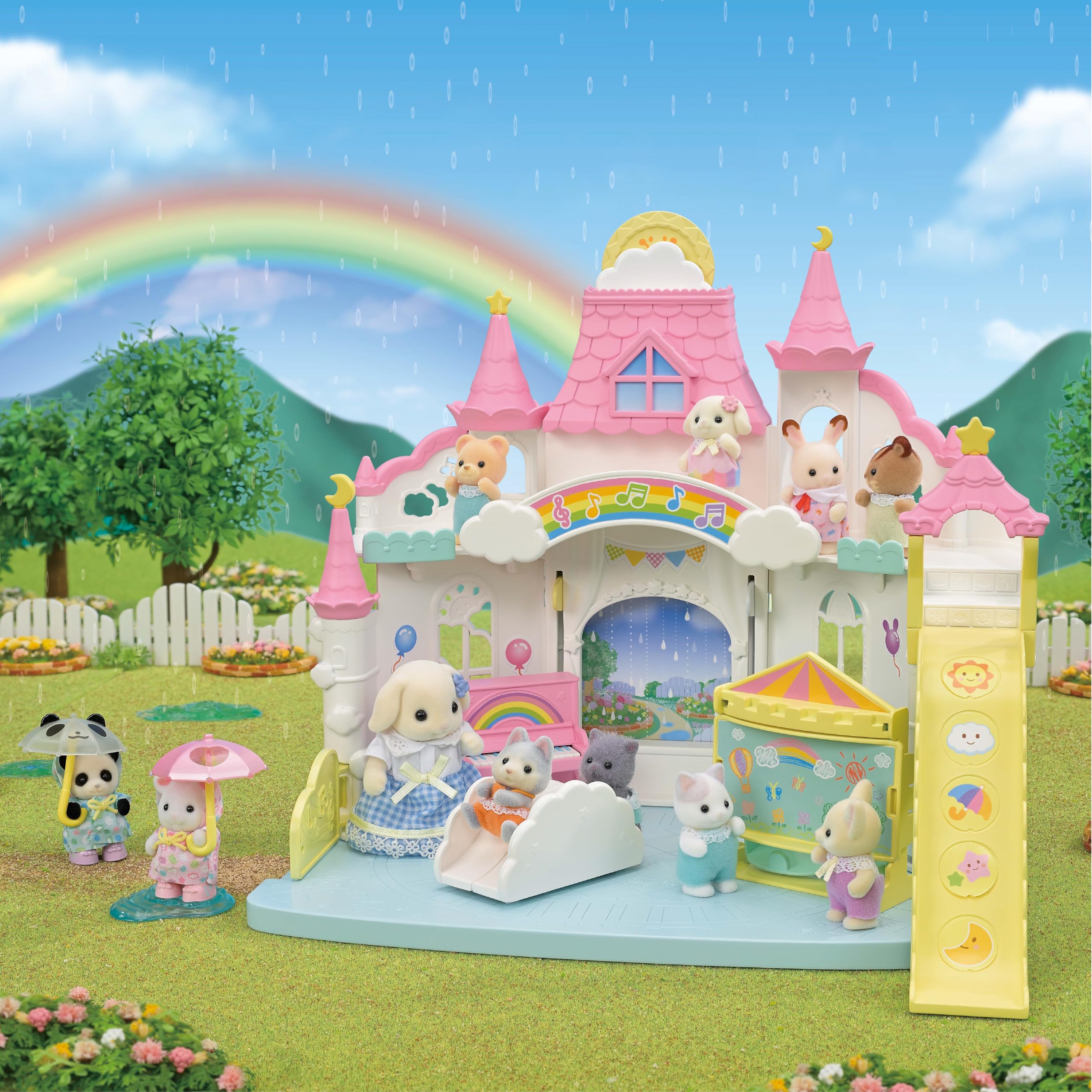 Foto 6 pulgar | Guardería Toy Calico Critters Sunny Castle Con Flora Rabbit Baby - Venta Internacional.