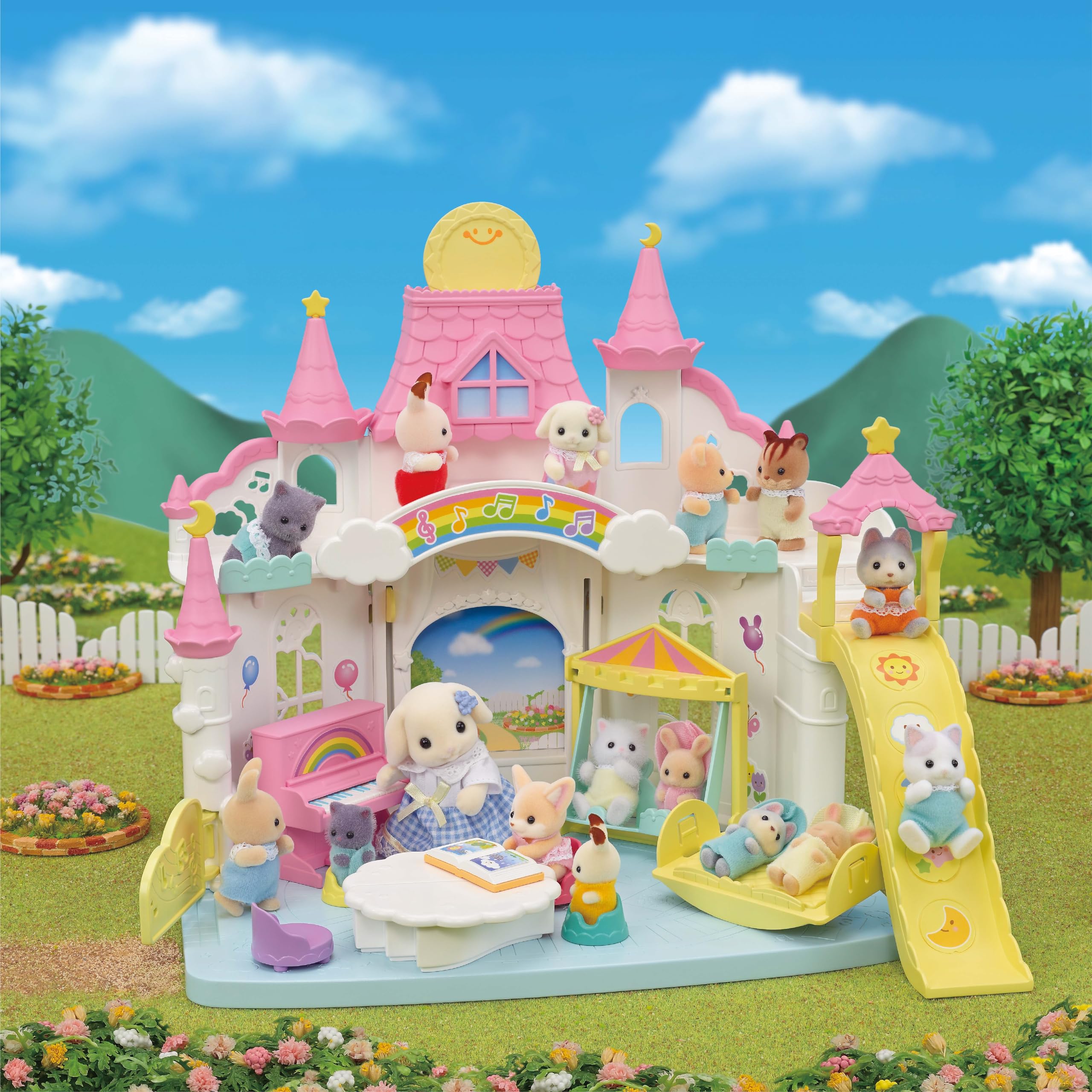 Foto 7 pulgar | Guardería Toy Calico Critters Sunny Castle Con Flora Rabbit Baby - Venta Internacional.