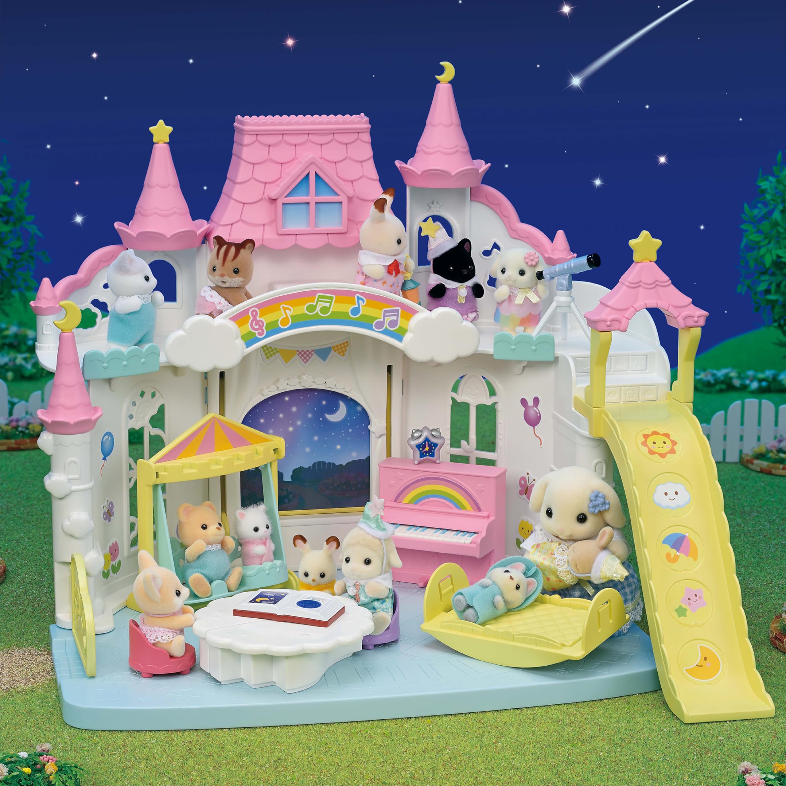 Foto 8 pulgar | Guardería Toy Calico Critters Sunny Castle Con Flora Rabbit Baby - Venta Internacional.