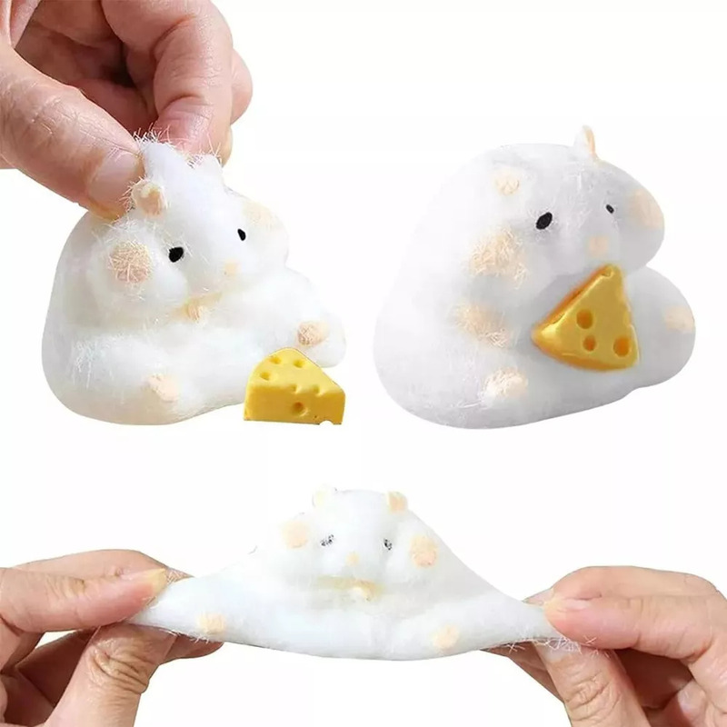 Juguete Squeeze Hamster Squishy De 2 Piezas Para Aliviar El Estrés - Venta Internacional.