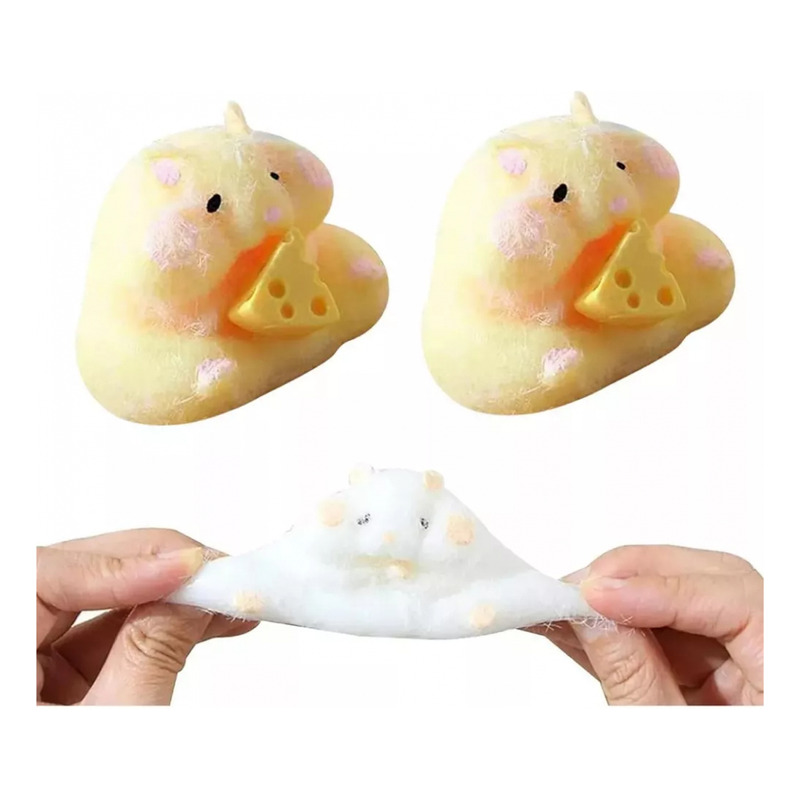 Juguete Squeeze Hamster Squishy De 2 Piezas Para Aliviar El Estrés - Venta Internacional.