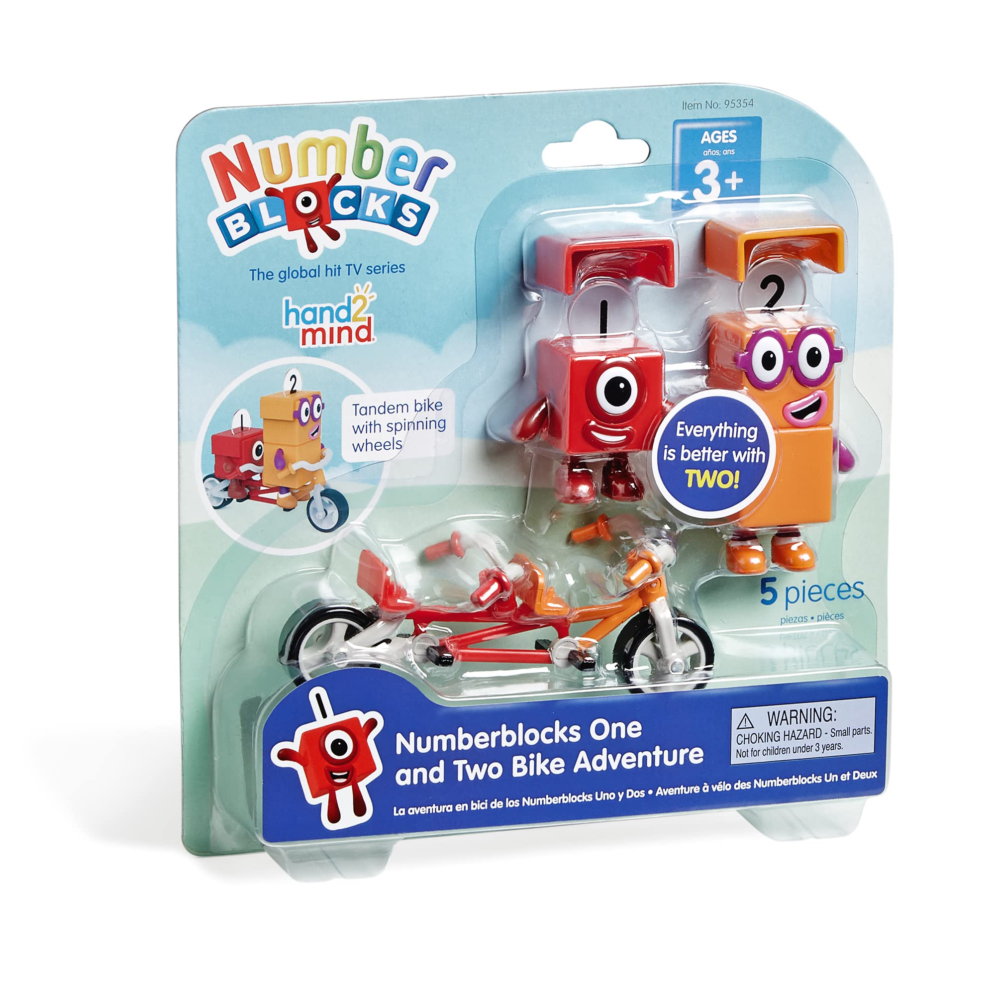 Figuras De Aventura En Bicicleta Toy Hand2mind Numberblocks Para Una Y Dos Personas - Venta Internacional.