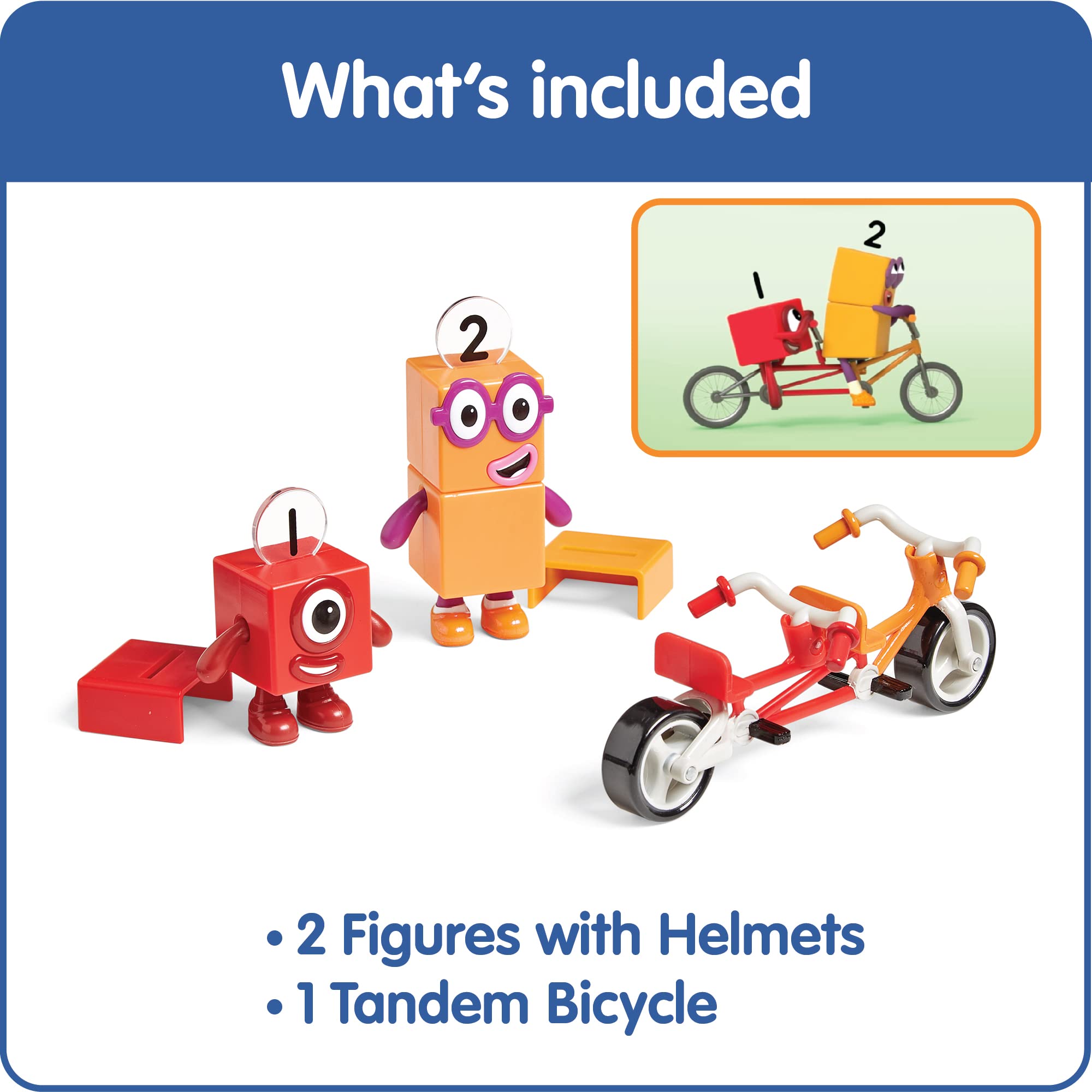 Foto 2 | Figuras De Aventura En Bicicleta Toy Hand2mind Numberblocks Para Una Y Dos Personas - Venta Internacional.