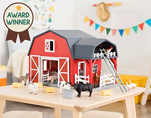 Foto 3 pulgar | Toy Barn Farm Toys Playset Terra De Battat, Barra De Madera Con Forma De Animal - Venta Internacional.