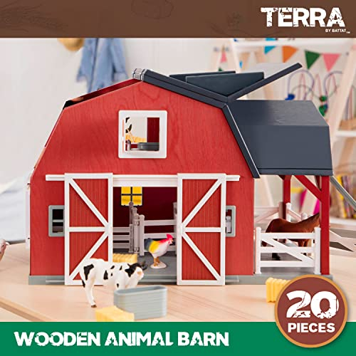 Foto 8 pulgar | Toy Barn Farm Toys Playset Terra De Battat, Barra De Madera Con Forma De Animal - Venta Internacional.