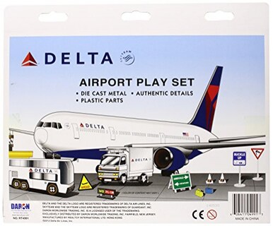 Foto 2 | Set De Juego Delta Airlines De 12 Piezas (el Color Del Conte - Venta Internacional.